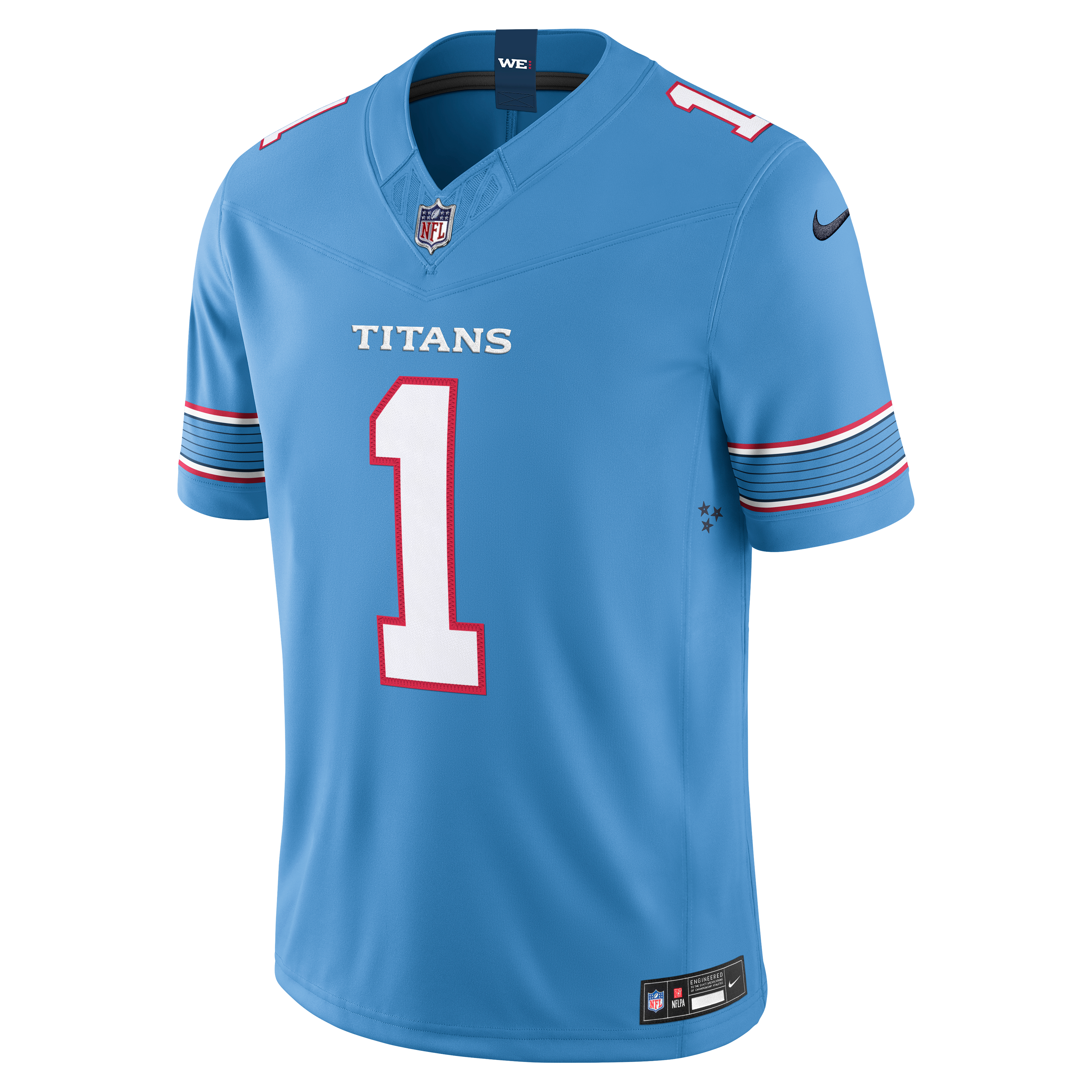 Maillot Nike Cameron Ward blanc Tennessee Titans Vapor F.U.S.E. édition limitée cousue