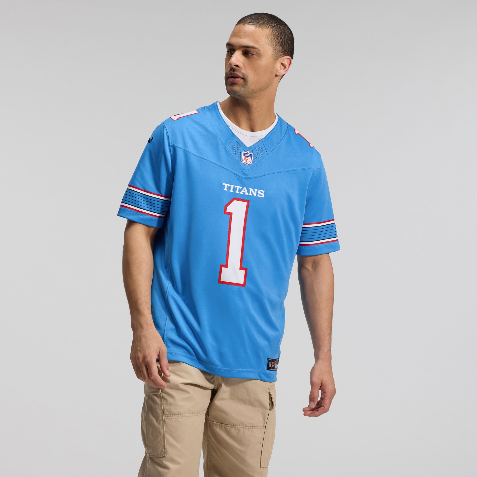 Maillot Nike Cameron Ward blanc Tennessee Titans Vapor F.U.S.E. édition limitée cousue