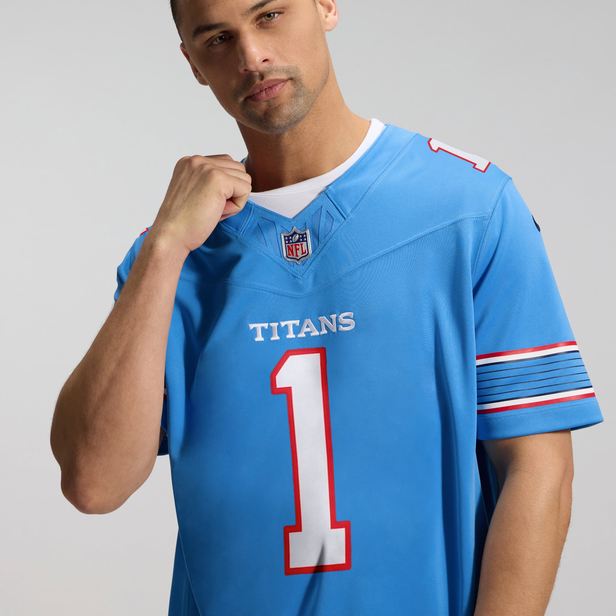 Maillot Nike Cameron Ward blanc Tennessee Titans Vapor F.U.S.E. édition limitée cousue