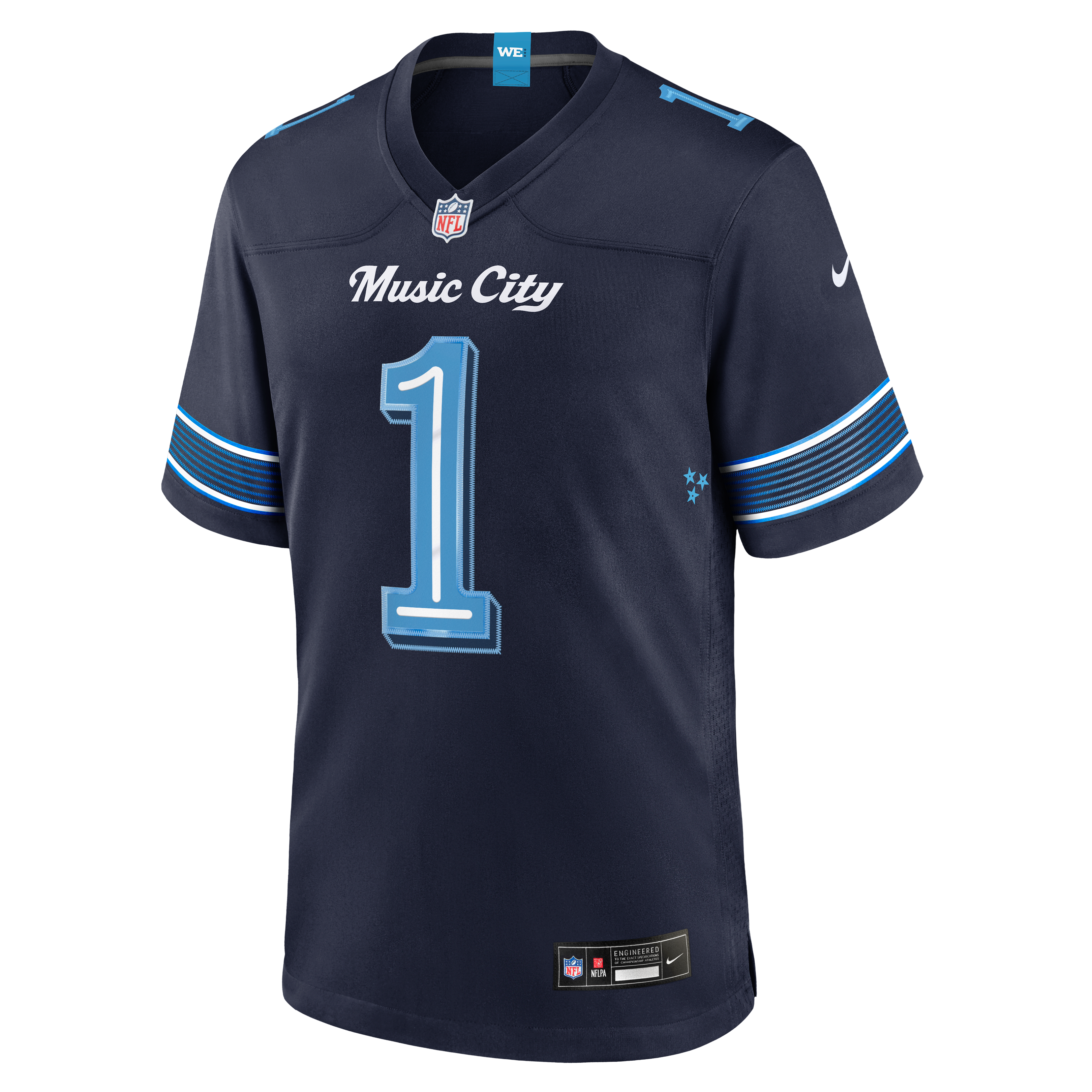 Men's Nike Cameron Ward Navy Tennessee Titans 2026 Rivalries Collection Game Jersey