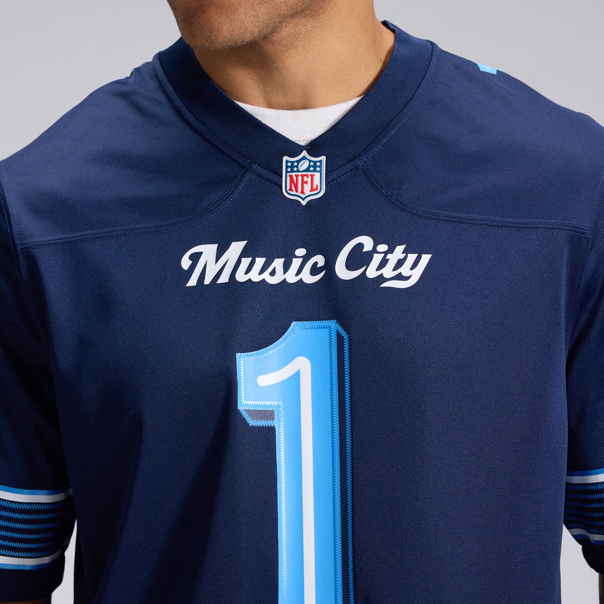 Men's Nike Cameron Ward Navy Tennessee Titans 2026 Rivalries Collection Game Jersey