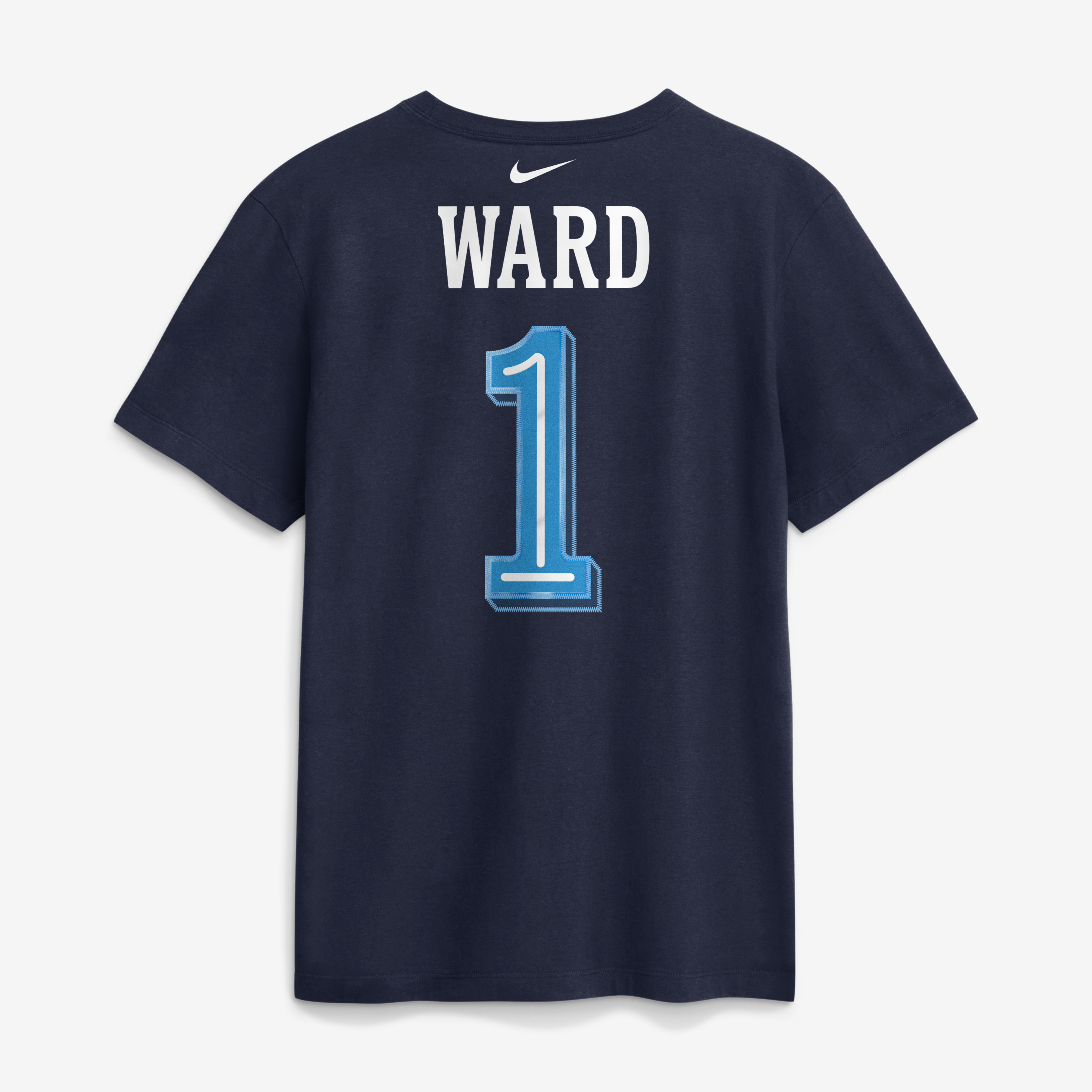 Men's Nike Cameron Ward Navy Tennessee Titans 2026 Rivalries Collection Player Name & Number T-Shirt