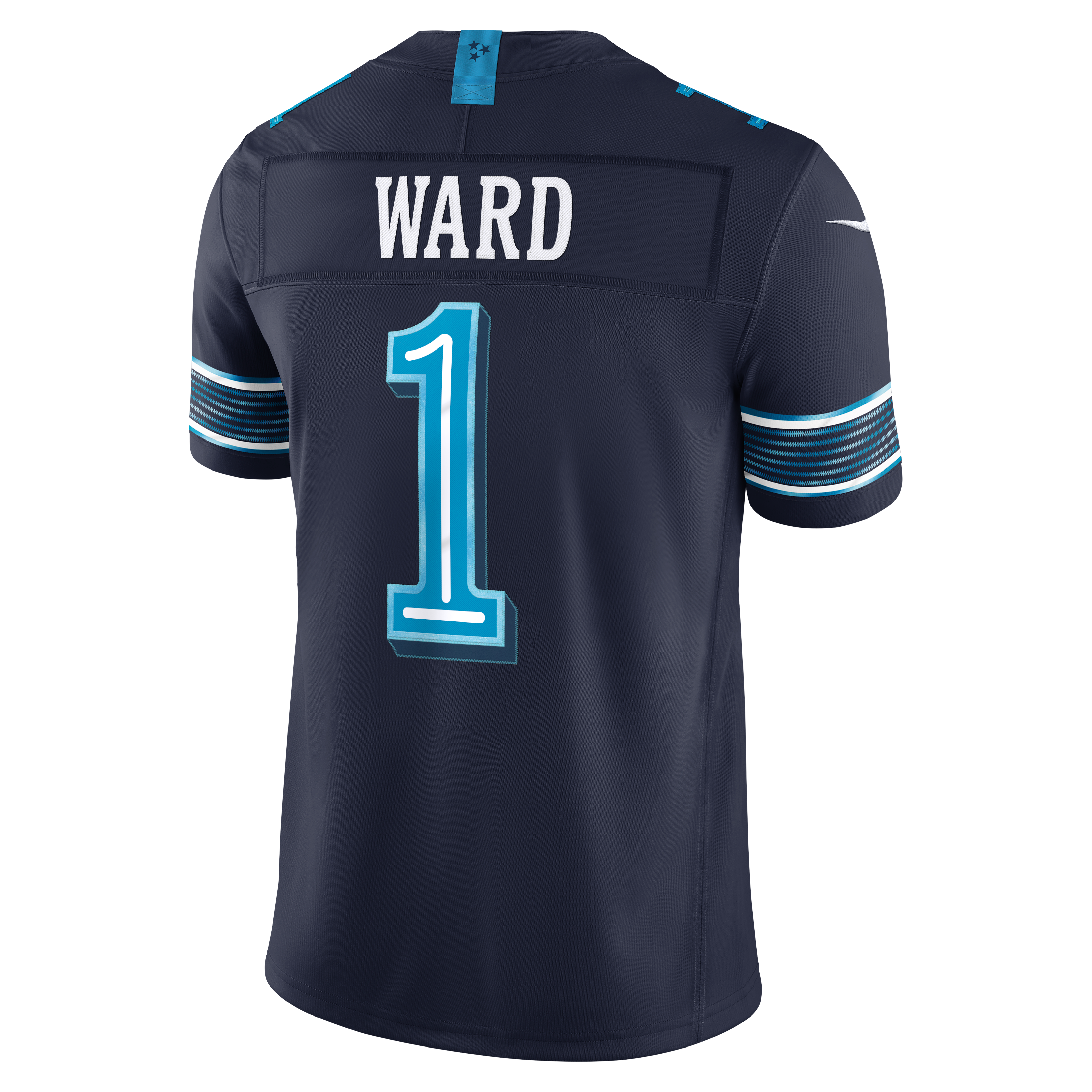 Men's Nike Cameron Ward Navy Tennessee Titans 2026 Rivalries Collection Stitched Limited Jersey