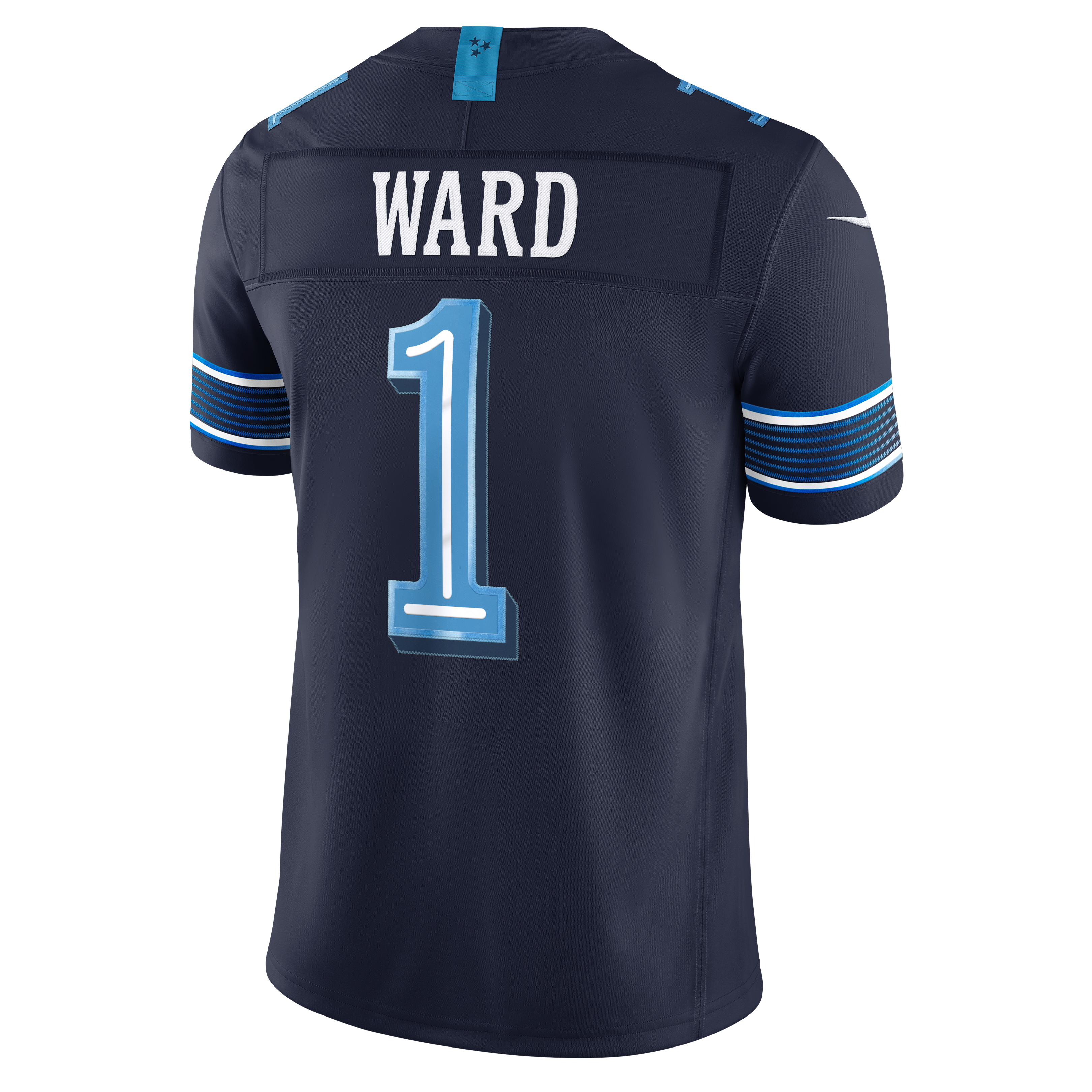 Men's Nike Cameron Ward Navy Tennessee Titans 2026 Rivalries Collection Stitched Limited Jersey