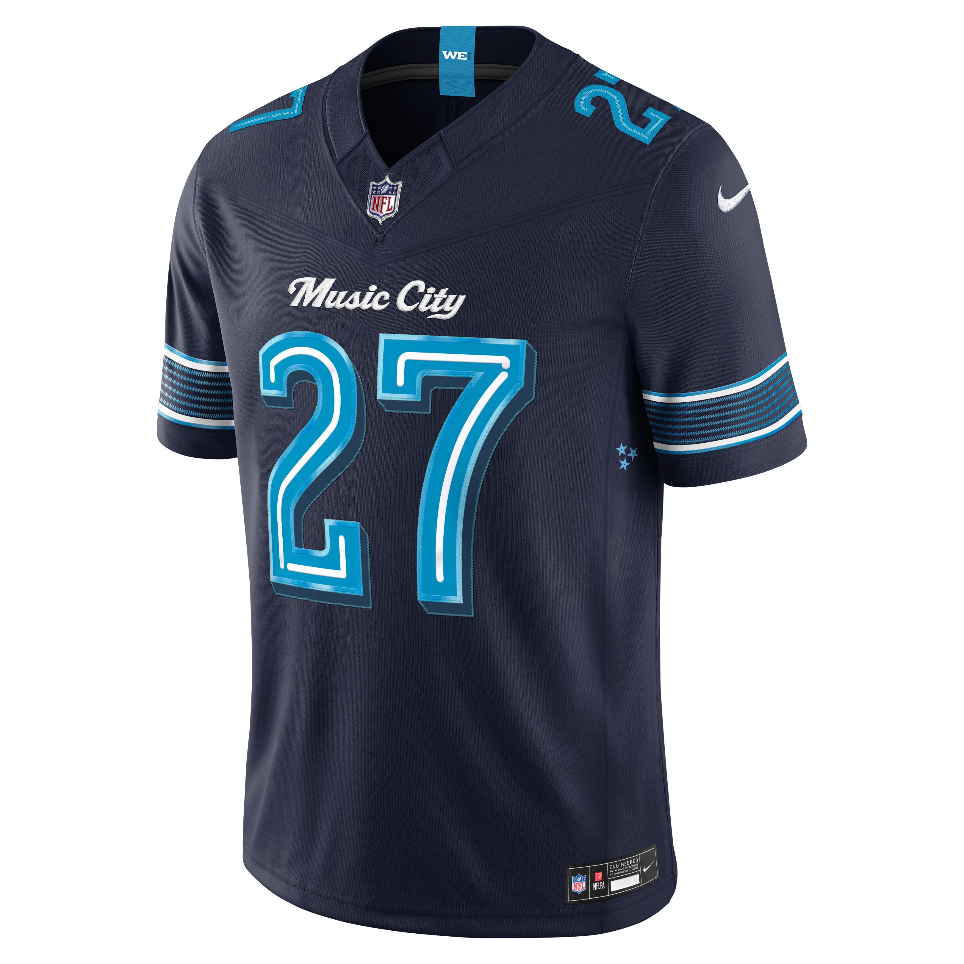 Men's Nike Eddie George Navy Tennessee Titans 2026 Rivalries Collection Stitched Limited Jersey