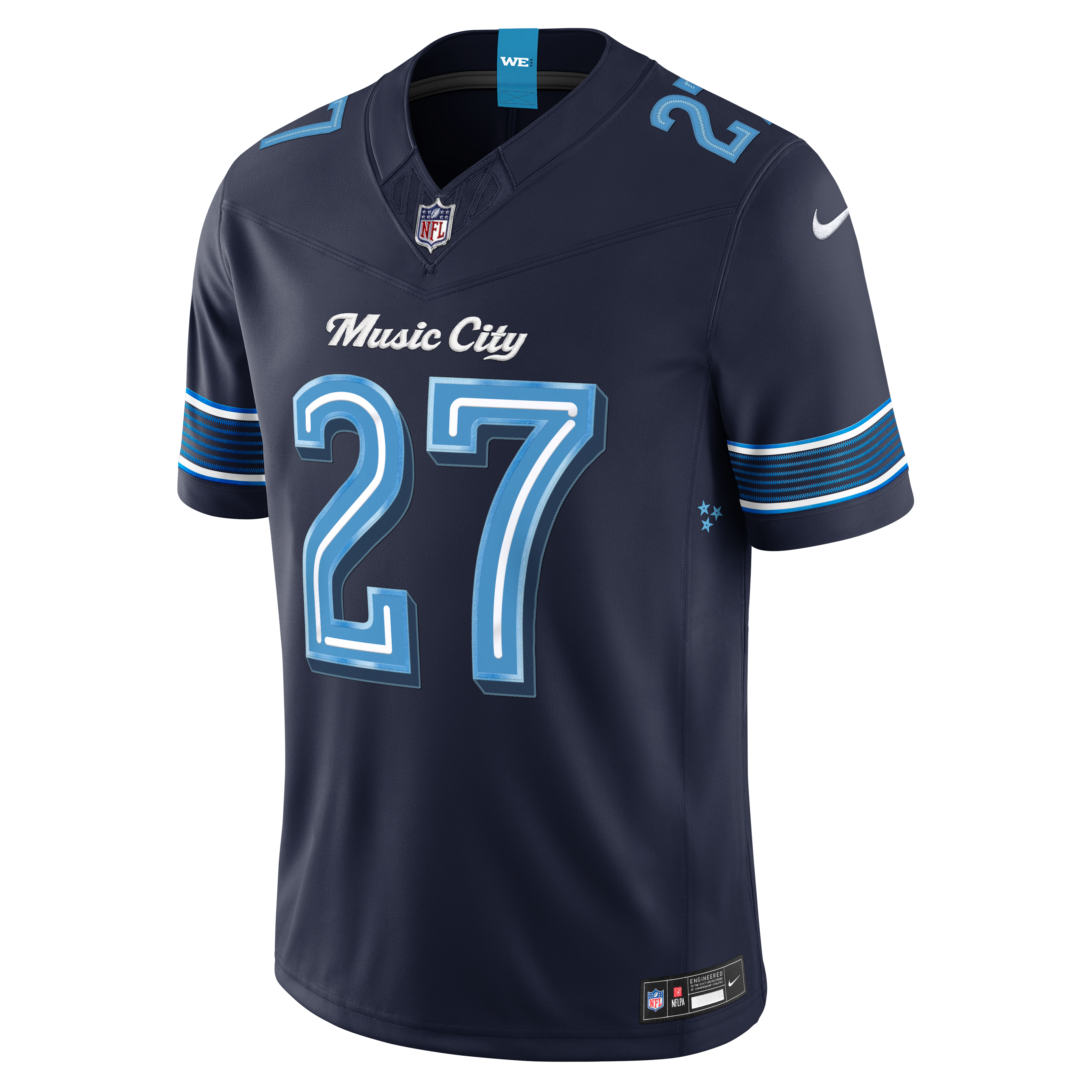 Men's Nike Eddie George Navy Tennessee Titans 2026 Rivalries Collection Stitched Limited Jersey