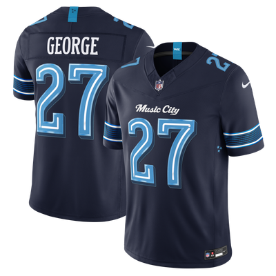 Eddie George Tennessee Titans Nike 2026 Rivalries Collection Stitched Limited Jersey - Navy