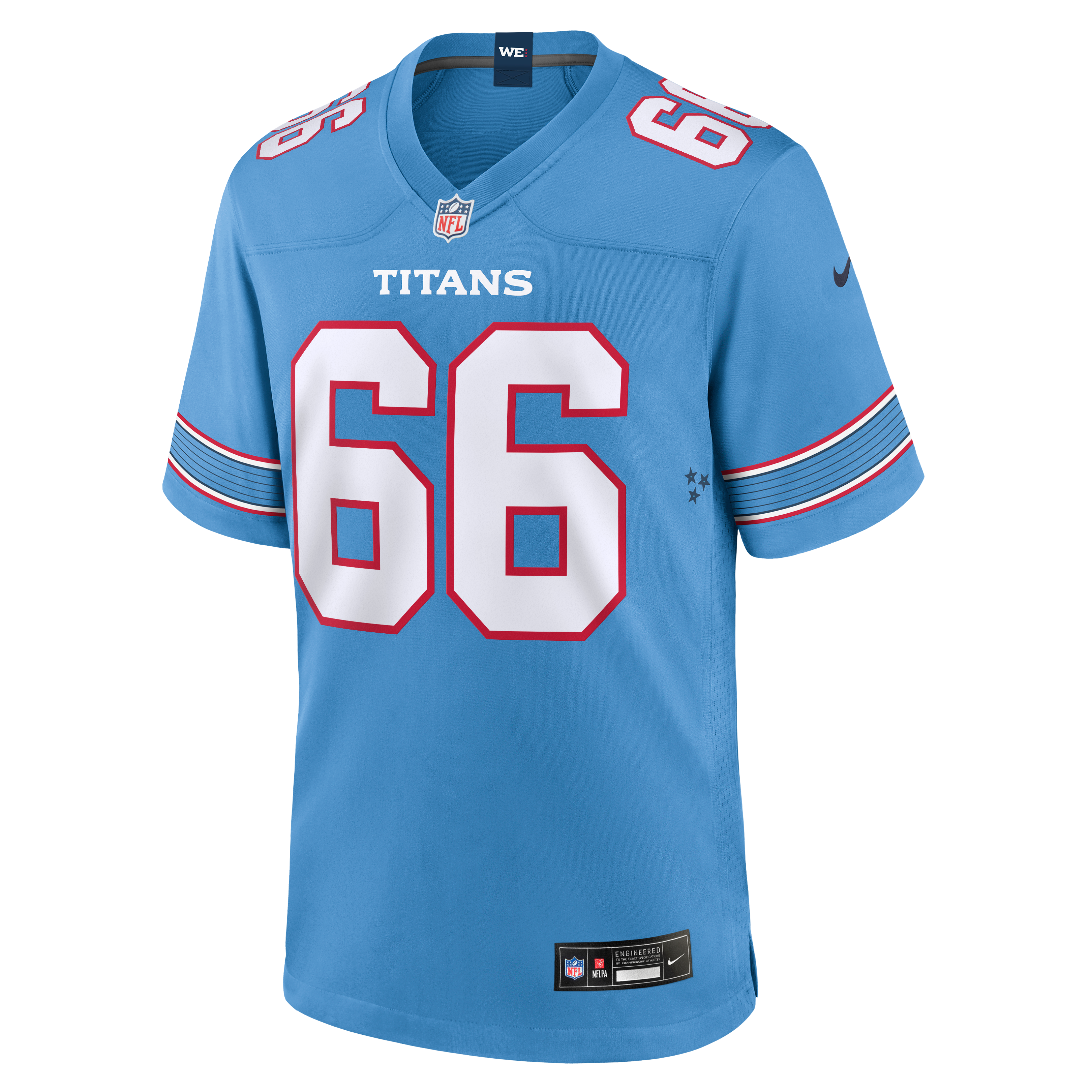 Men's Nike Fernando Carmona Light Blue Tennessee Titans Team Game Jersey