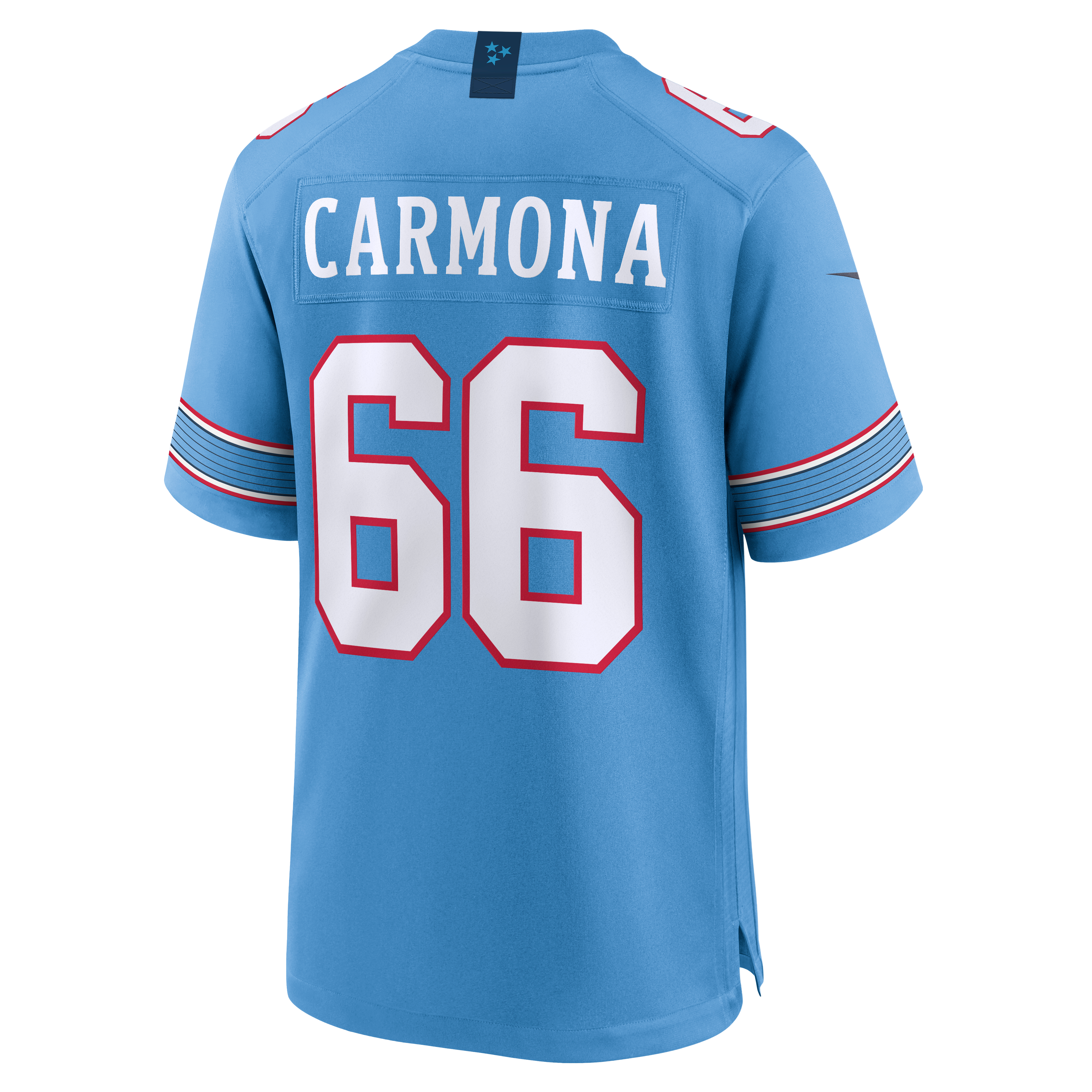 Men's Nike Fernando Carmona Light Blue Tennessee Titans Team Game Jersey