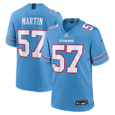 Jake Martin Tennessee Titans Nike Team Game Jersey - Light Blue