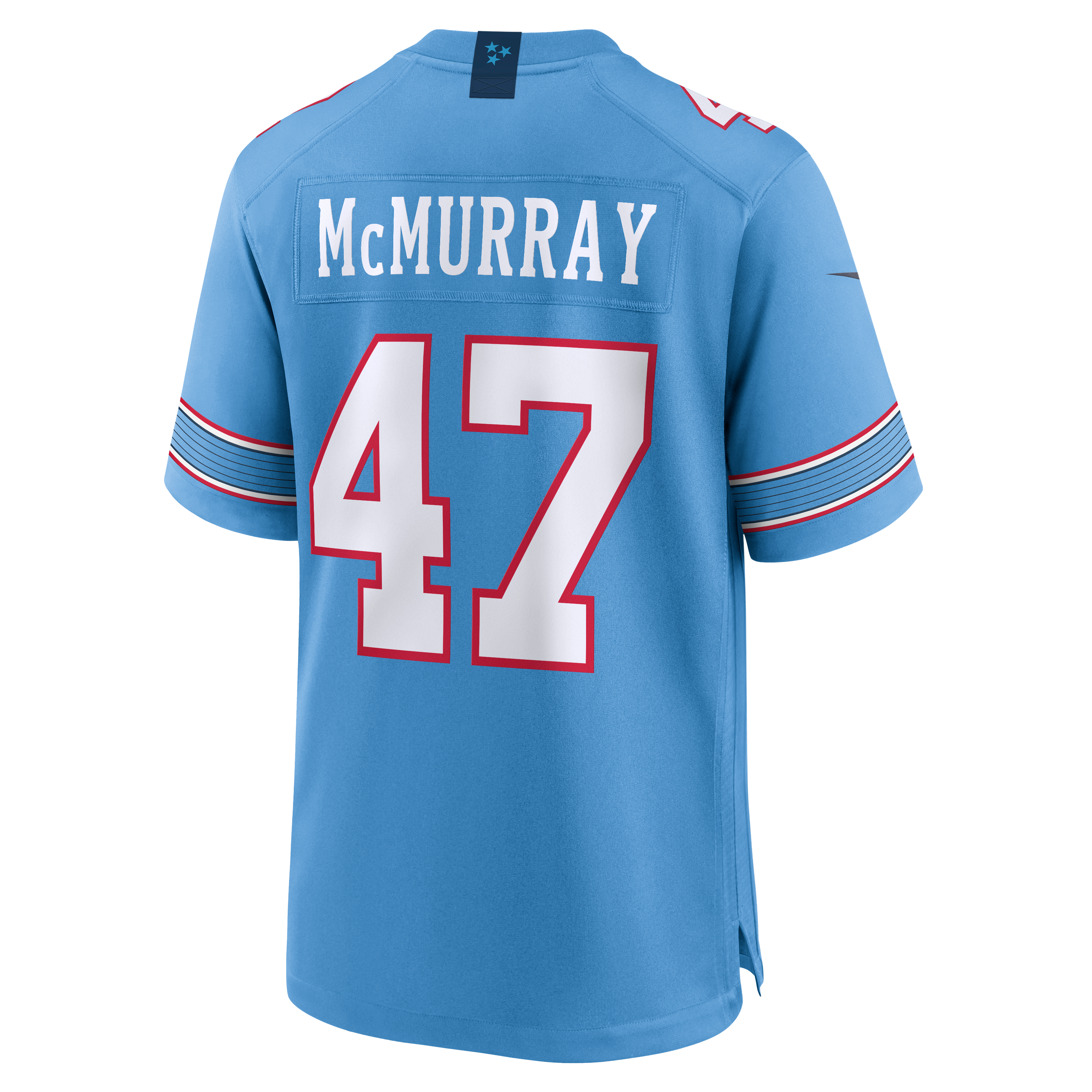 Men's Nike Jalen McMurray Light Blue Tennessee Titans Team Game Jersey