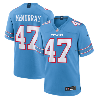 Jalen McMurray Tennessee Titans Nike Team Game Jersey - Light Blue