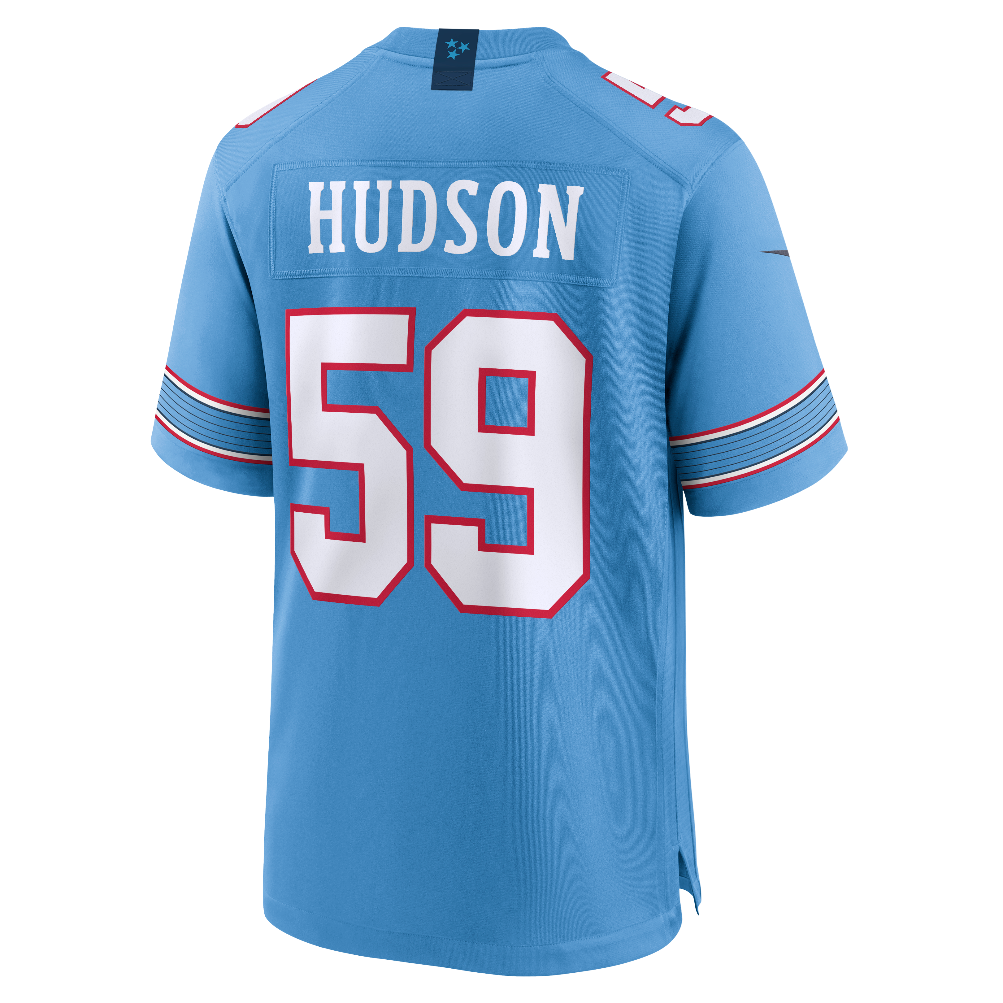 Men's Nike James Hudson Light Blue Tennessee Titans Team Game Jersey