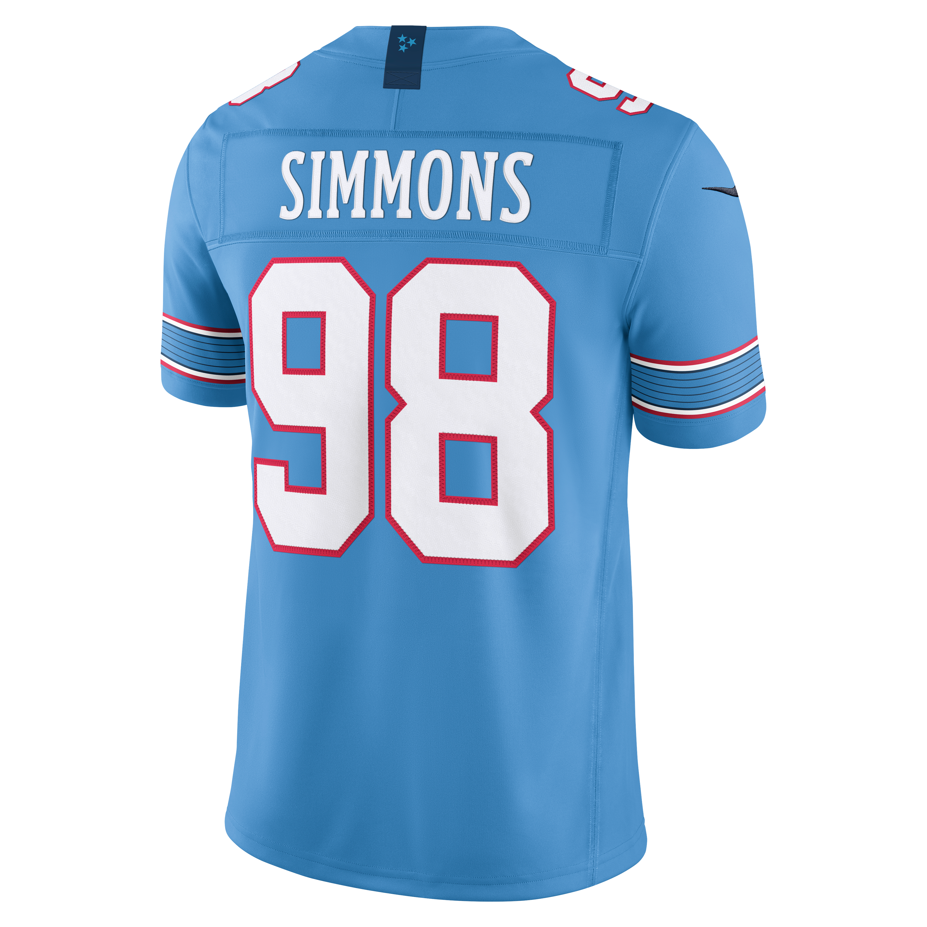 Men's Nike Jeffery Simmons White Tennessee Titans Vapor F.U.S.E. Stitched Limited Jersey