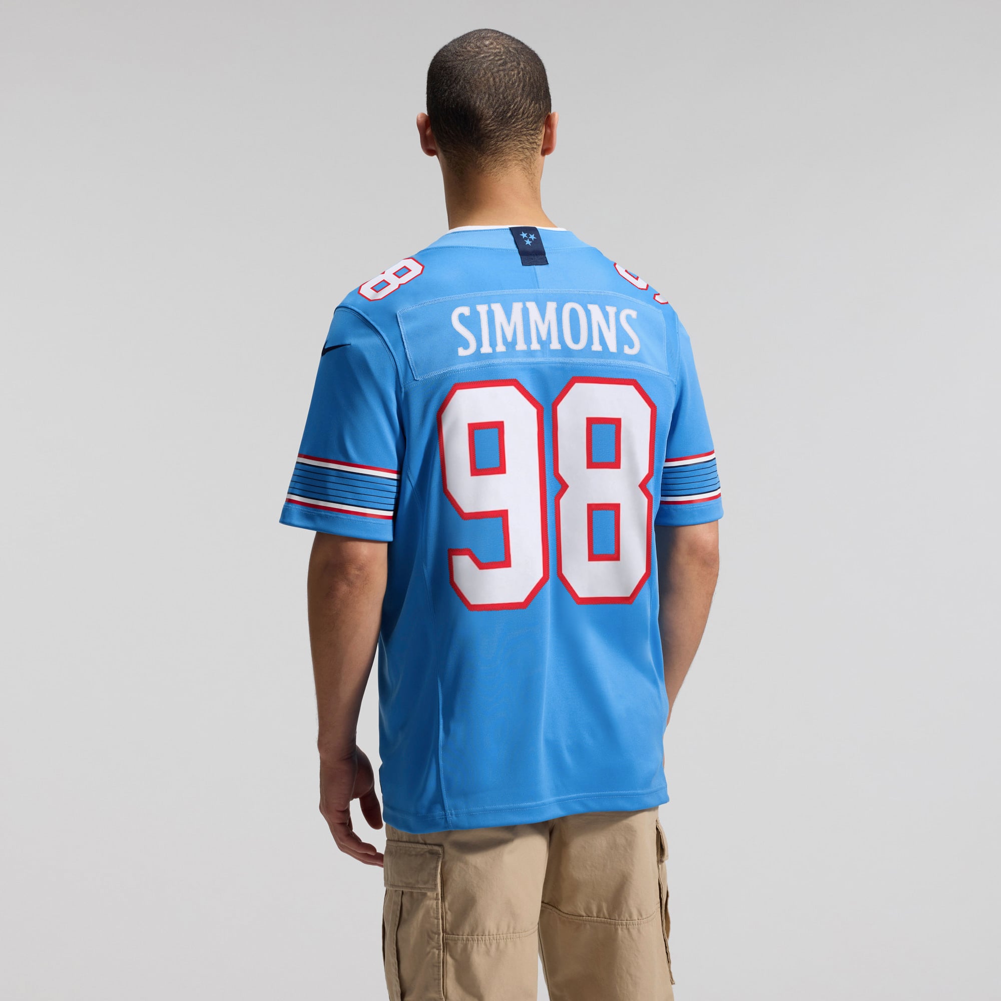 Men's Nike Jeffery Simmons White Tennessee Titans Vapor F.U.S.E. Stitched Limited Jersey