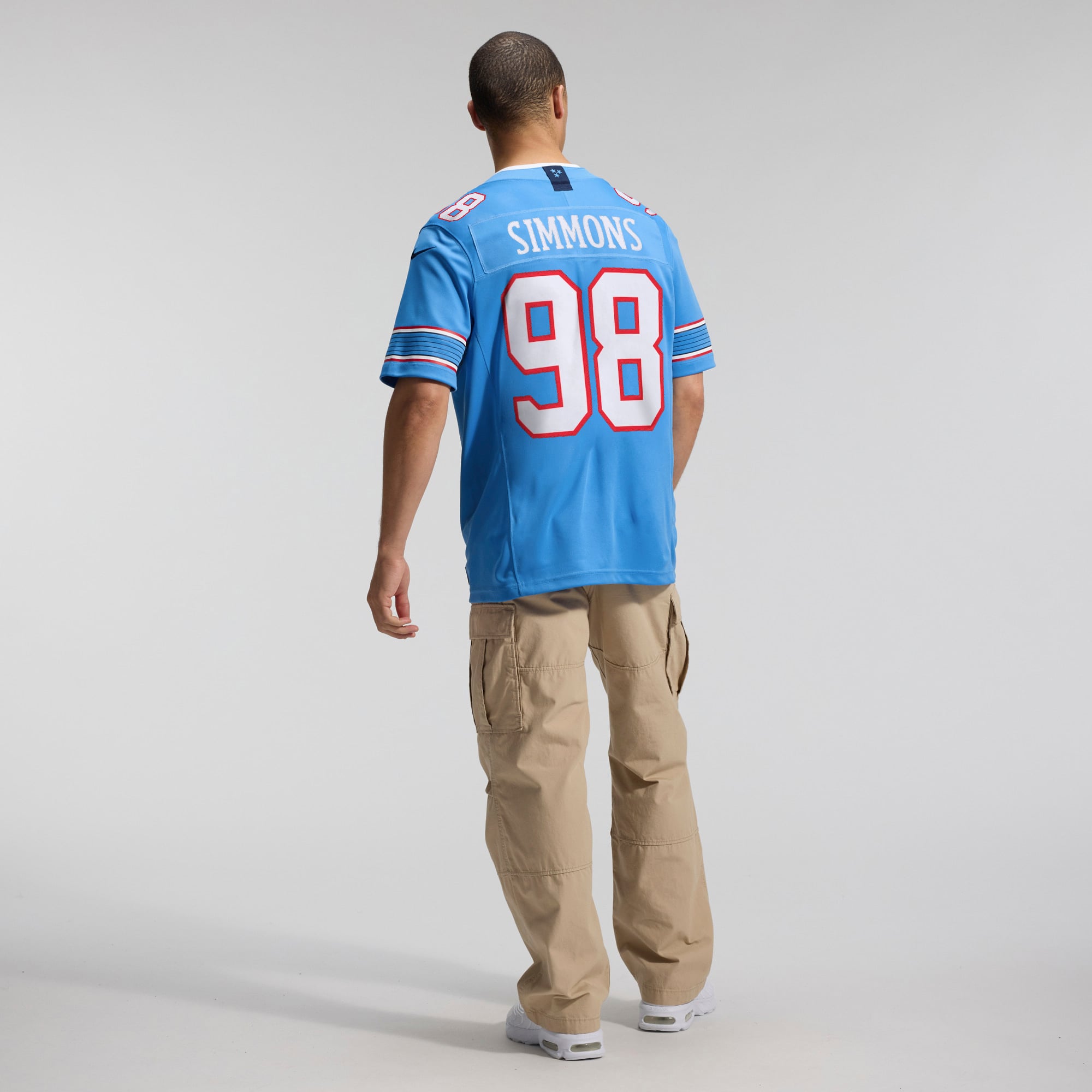 Men's Nike Jeffery Simmons White Tennessee Titans Vapor F.U.S.E. Stitched Limited Jersey