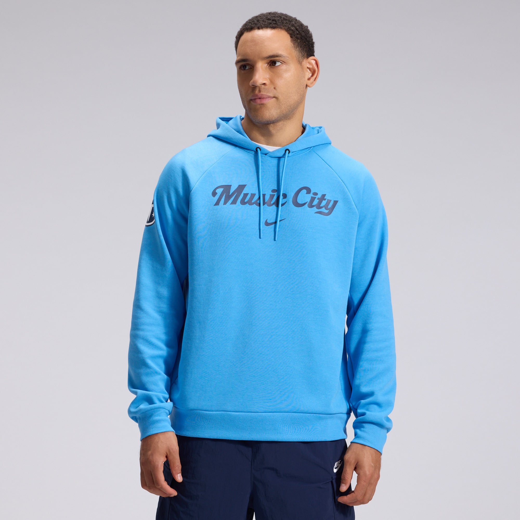 Men's Nike Light Blue Tennessee Titans 2026 Rivalries Collection Dri-FIT Pullover Hoodie
