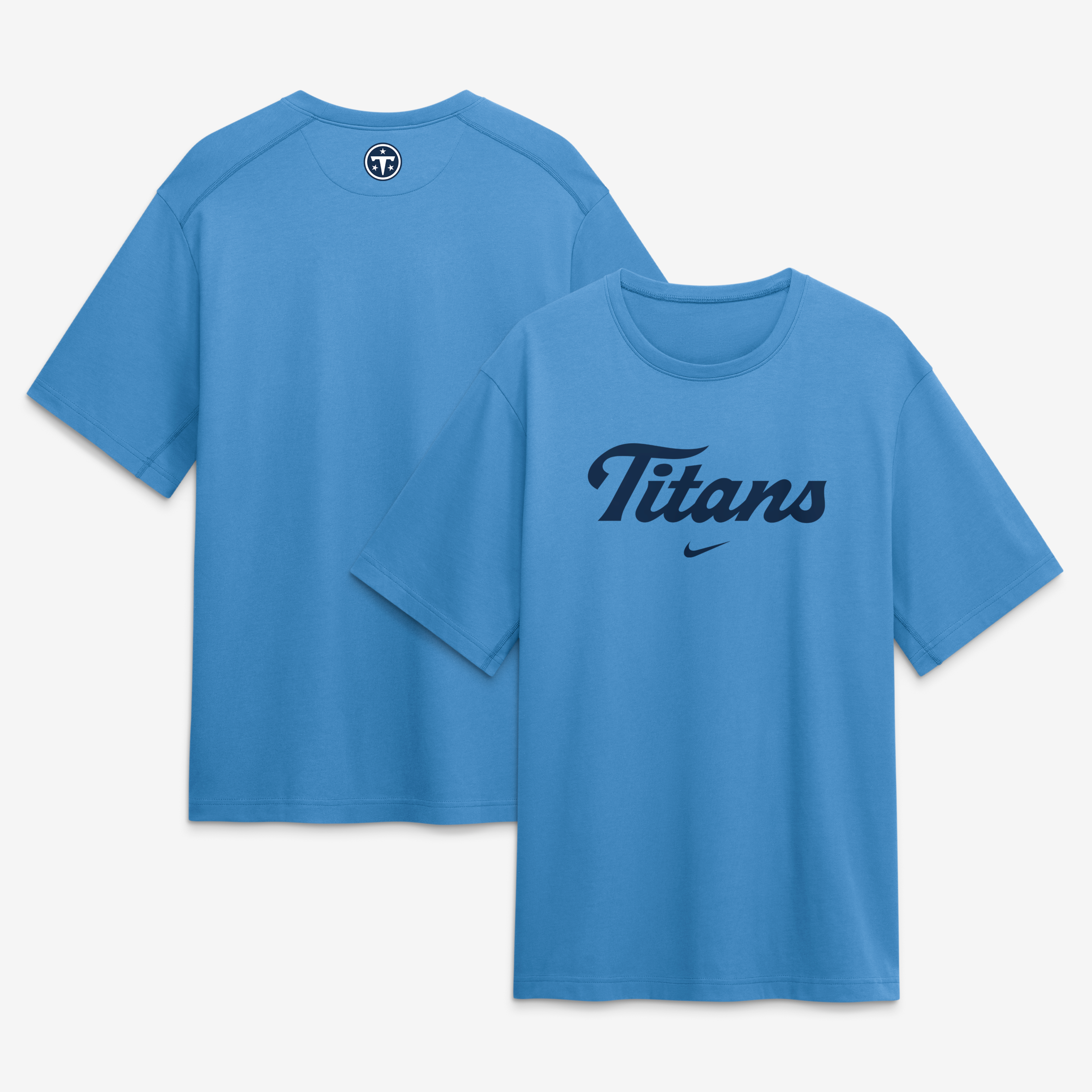 T-shirt Nike Dri-FIT bleu clair pour homme, collection Tennessee Titans 2026 Rivalries