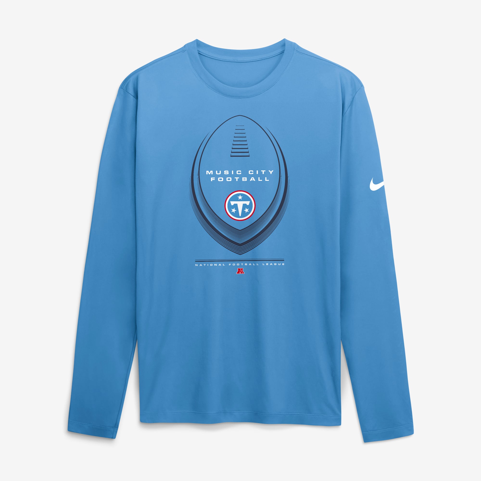 T-shirt à manches longues Nike Legend Icon Dri-FIT bleu clair pour homme des Tennessee Titans