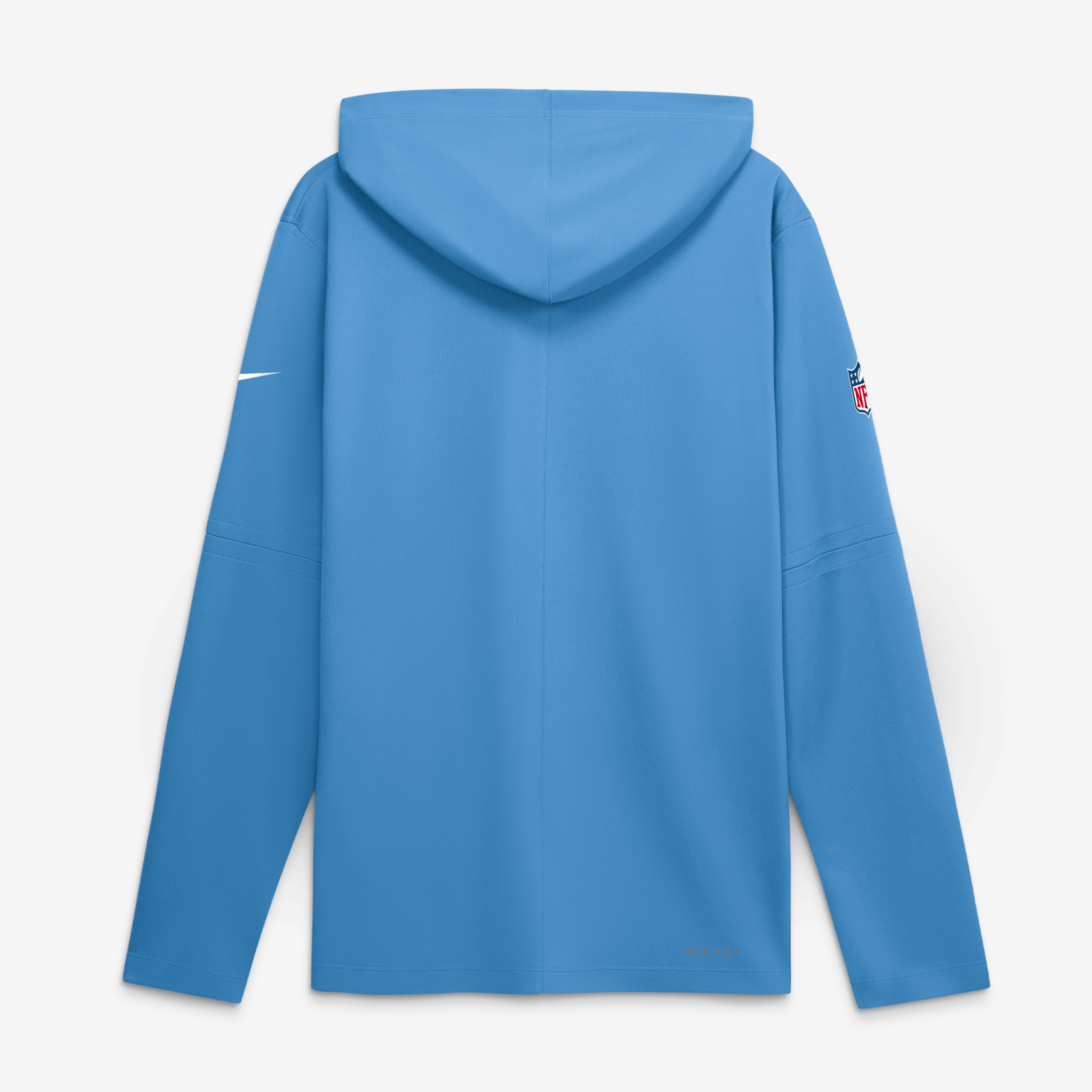 Men's Nike Light Blue Tennessee Titans Sideline Game On Lightweight Long Sleeve Hooded Dri-FIT Top