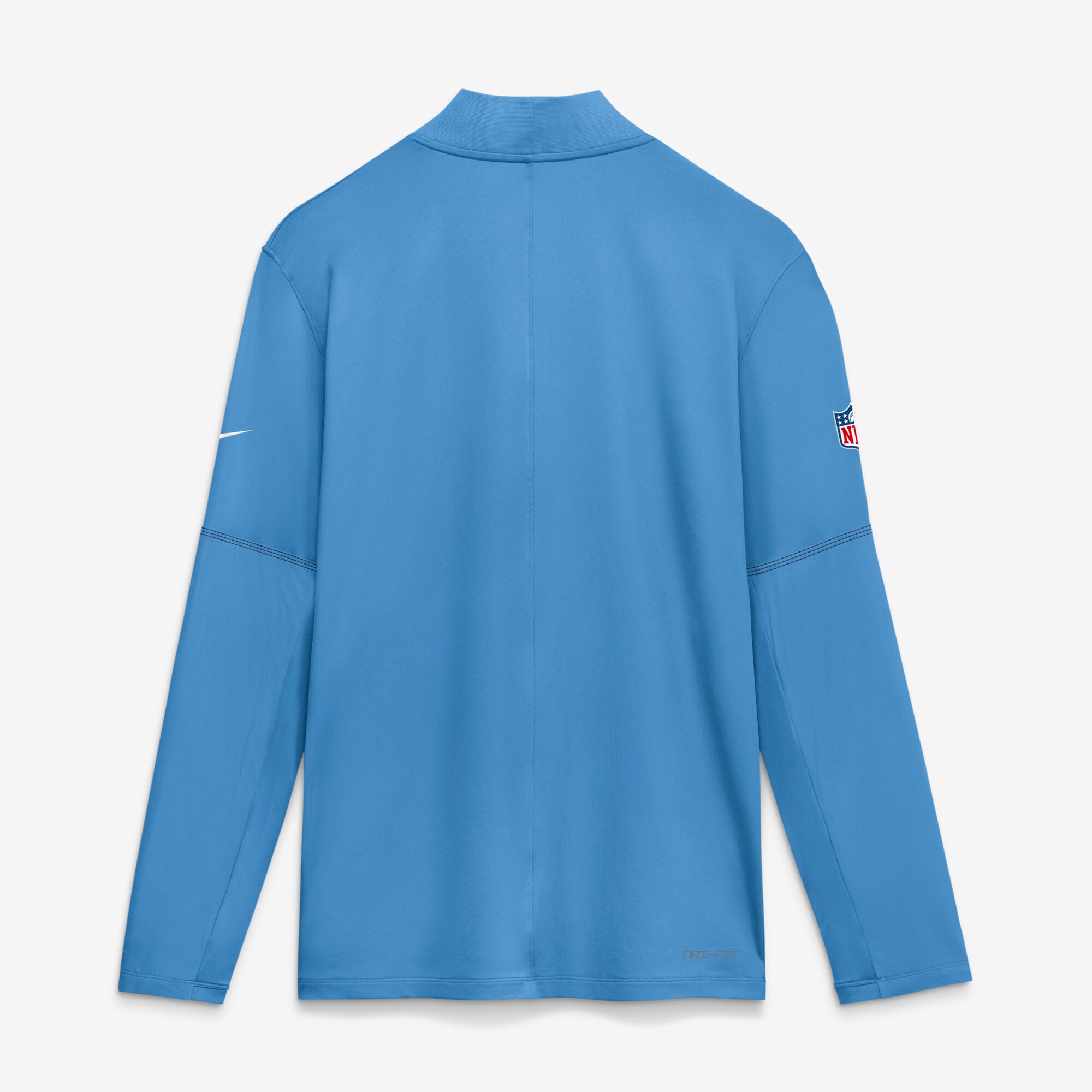 Men's Nike Light Blue Tennessee Titans Sideline Logo Glory Midweight Dri-FIT Half-Zip Pullover