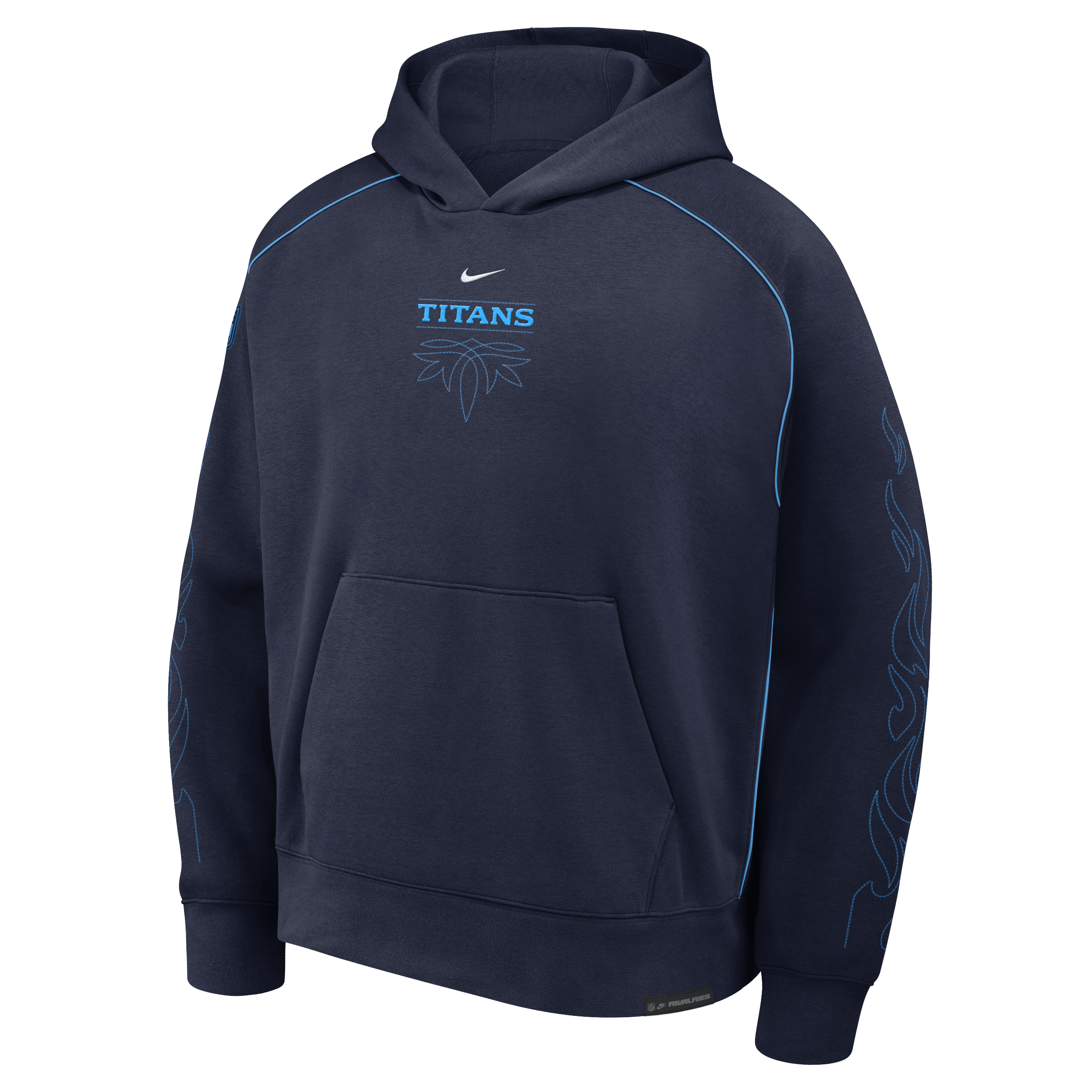 Sweat à capuche Nike Air bleu marine Tennessee Titans Collection 2026 Rivalries pour homme