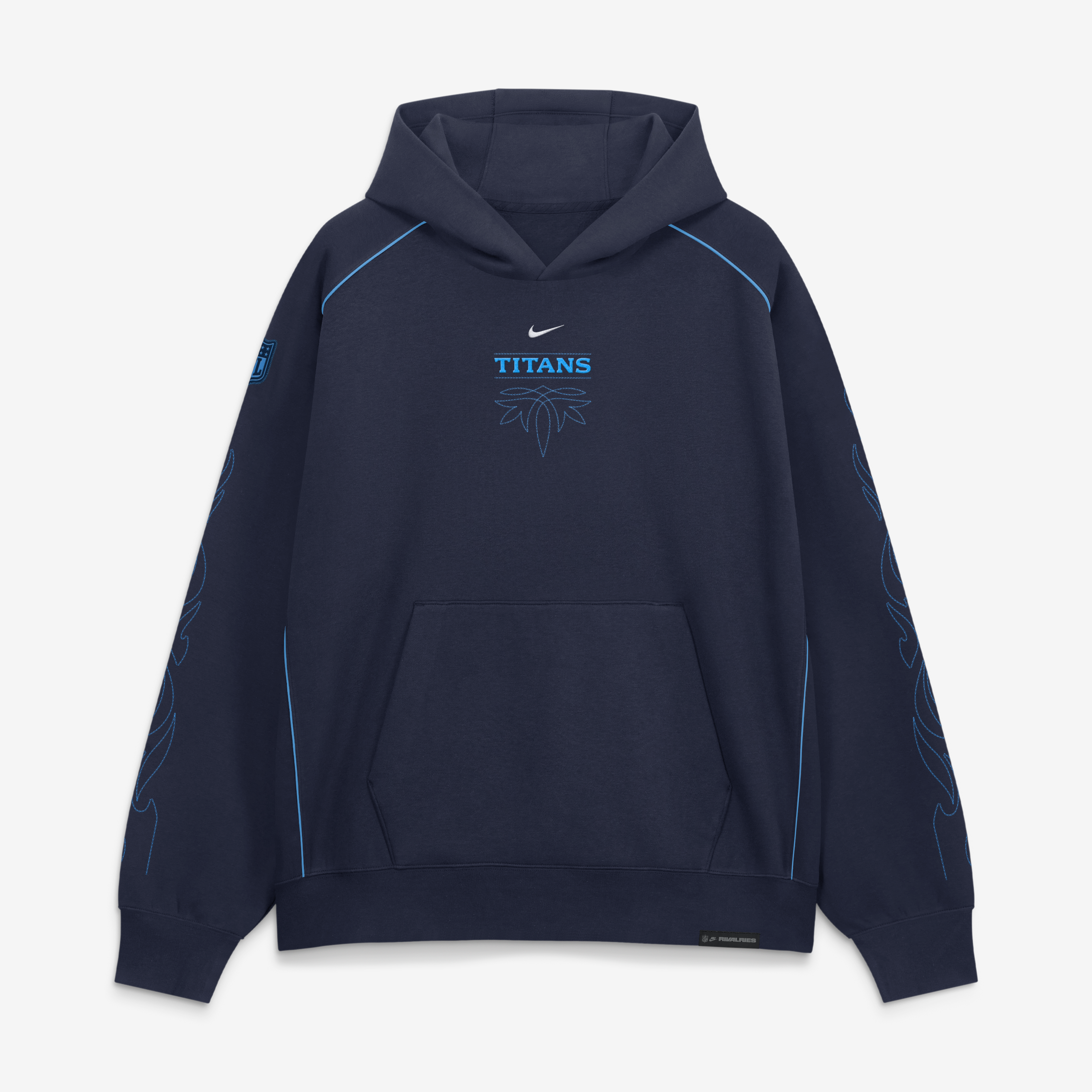 Sweat à capuche Nike Air bleu marine Tennessee Titans Collection 2026 Rivalries pour homme