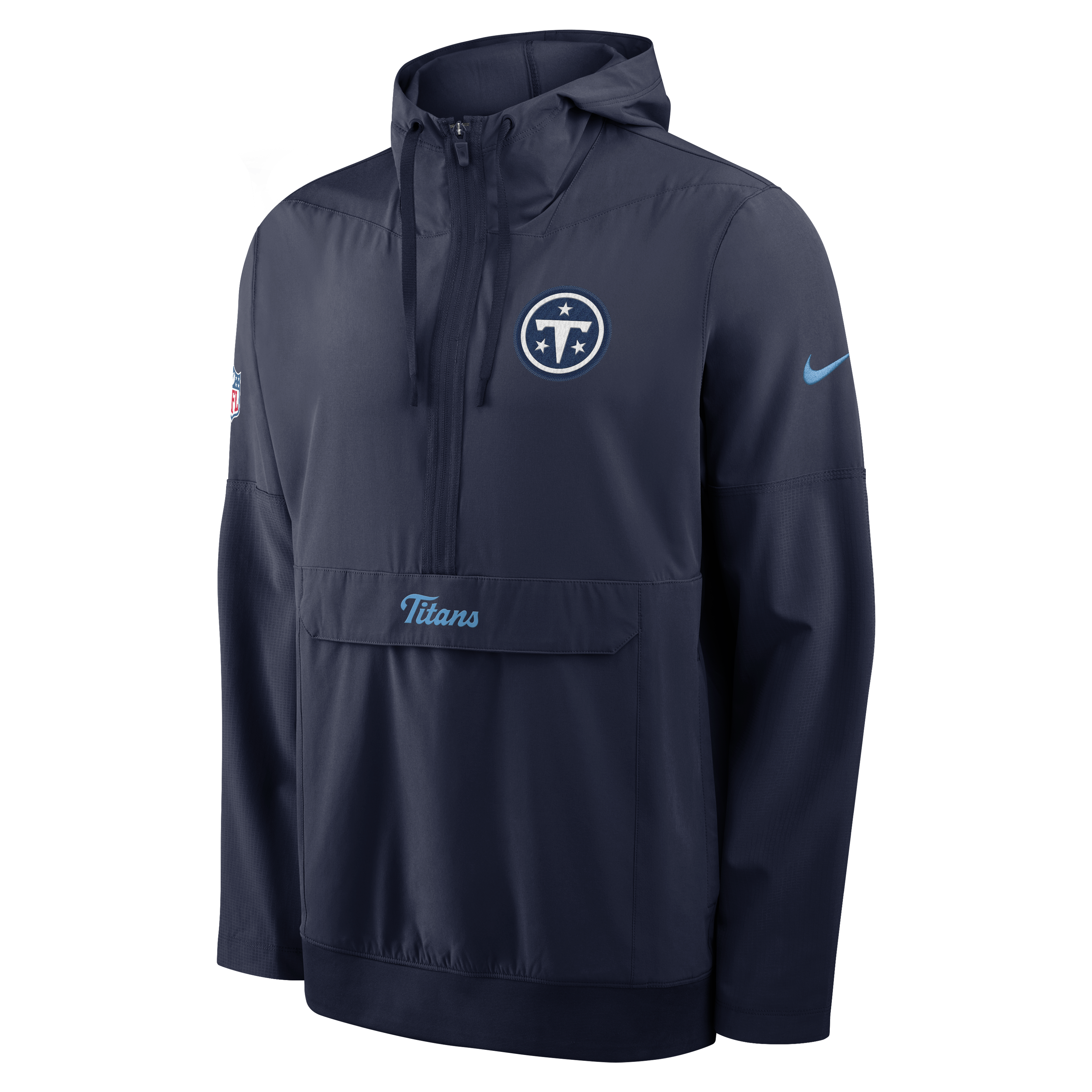 Men's Nike  Navy Tennessee Titans 2026 Rivalries Collection Sideline Anorak Half-Zip Jacket