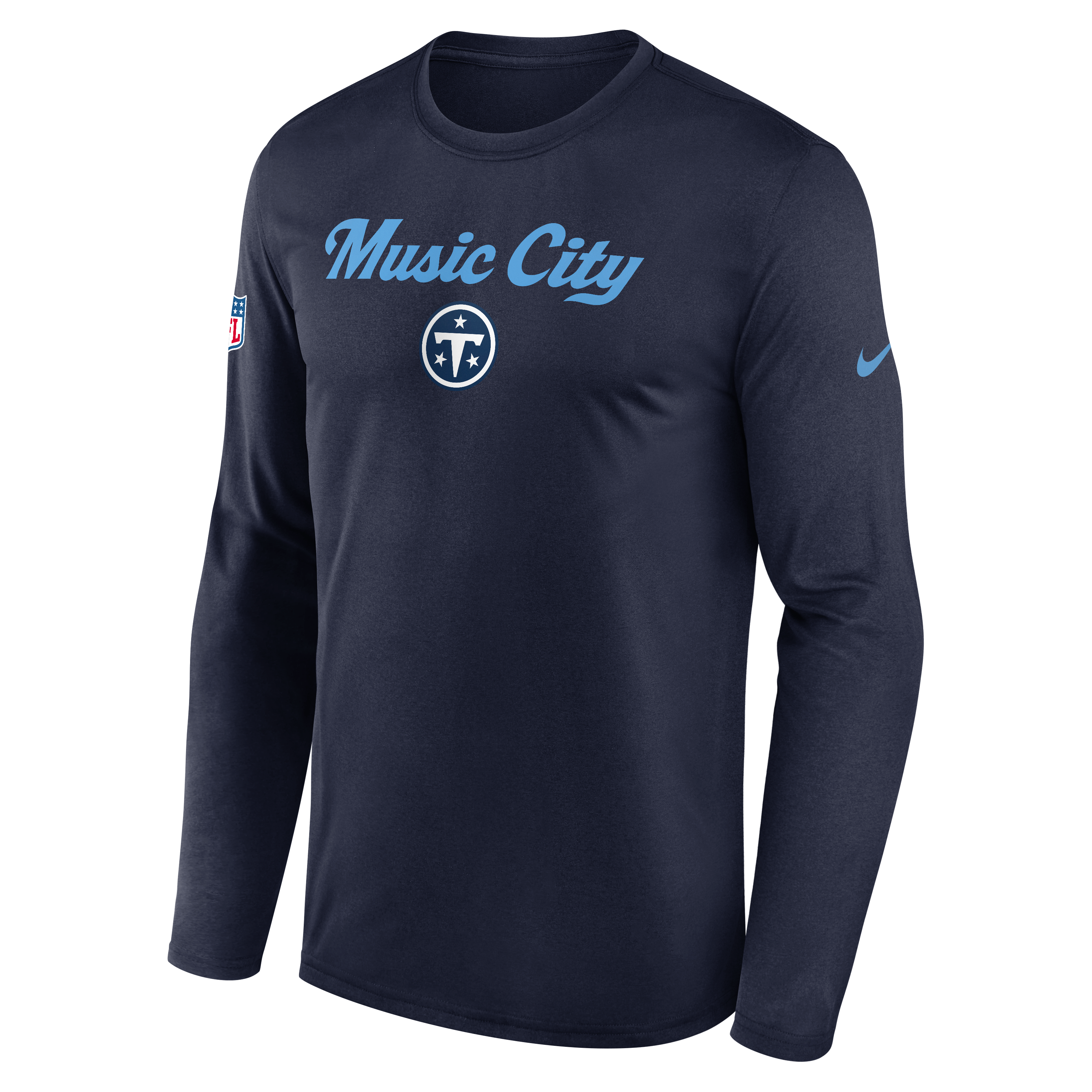 T-shirt à manches longues Nike Navy Tennessee Titans 2026 Rivalries Collection Sideline Legend pour homme
