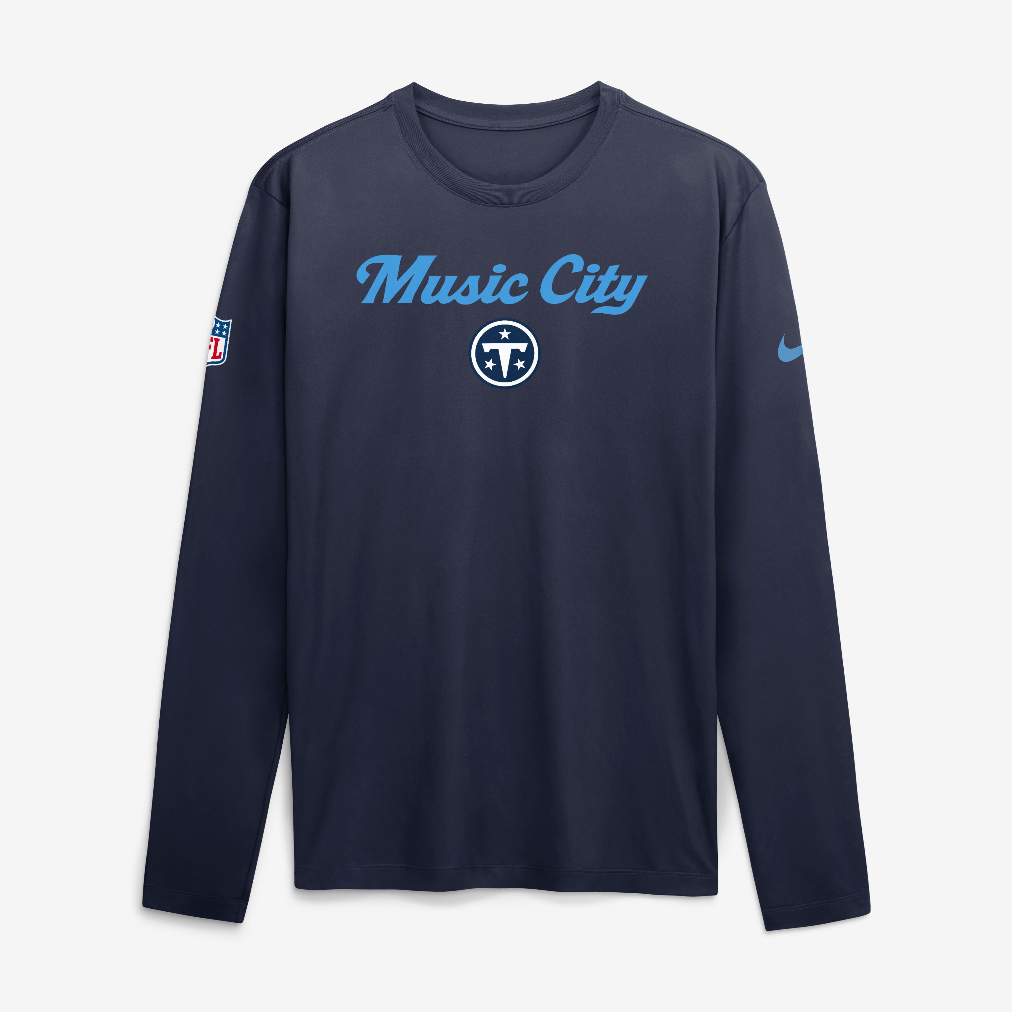 T-shirt à manches longues Nike Navy Tennessee Titans 2026 Rivalries Collection Sideline Legend pour homme