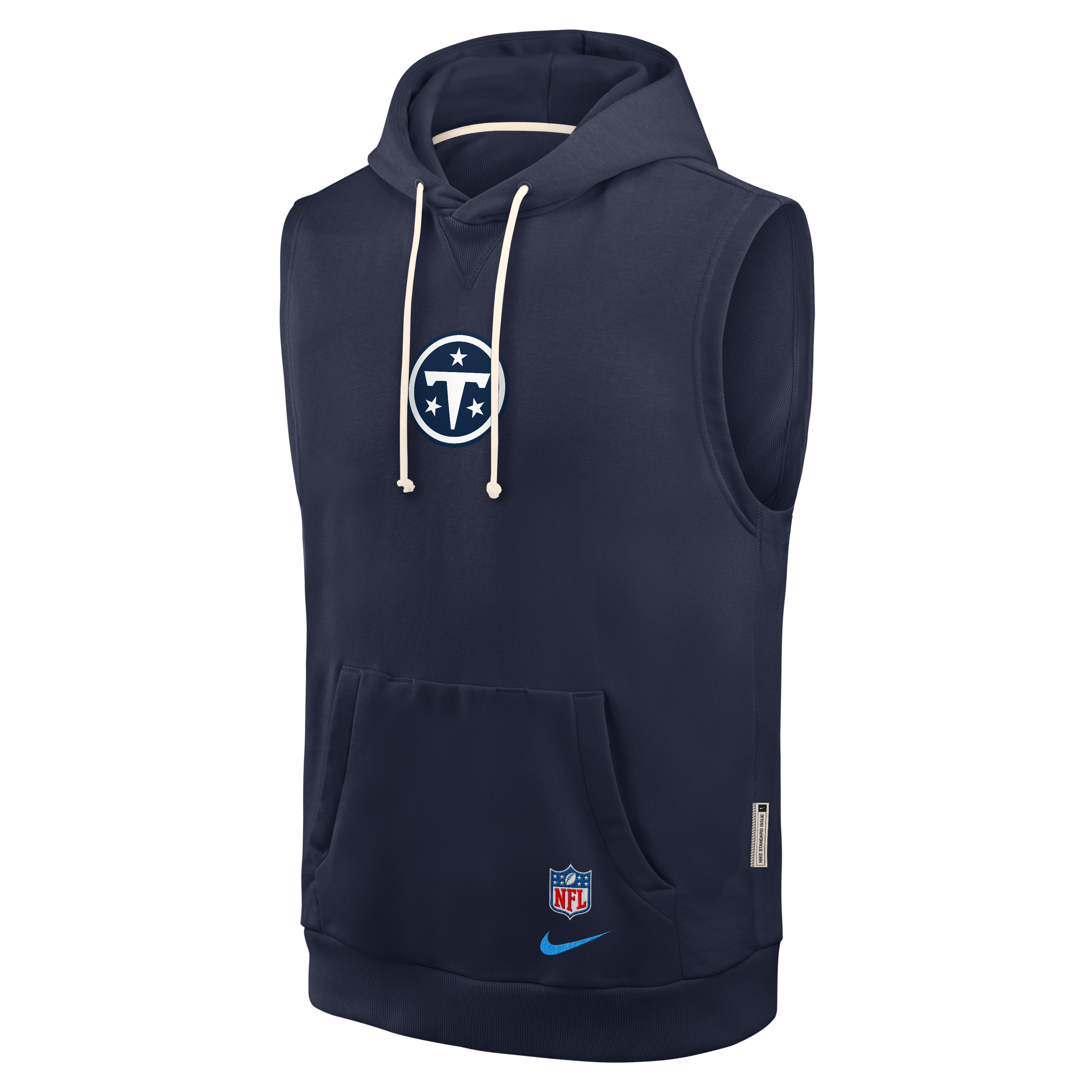 Sweat à capuche sans manches en polaire Nike bleu marine Tennessee Titans Collection 2026 Rivalries pour homme