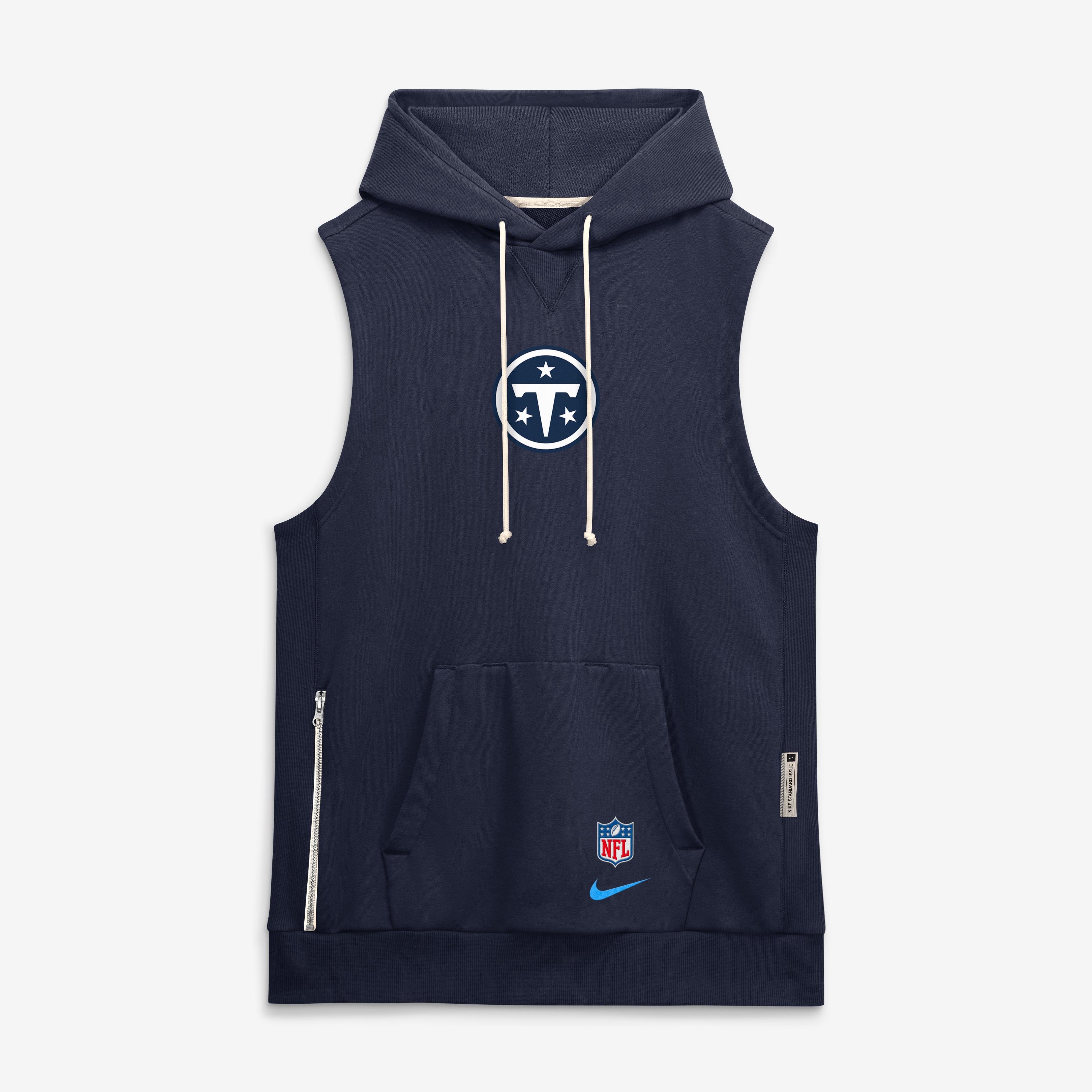 Sweat à capuche sans manches en polaire Nike bleu marine Tennessee Titans Collection 2026 Rivalries pour homme