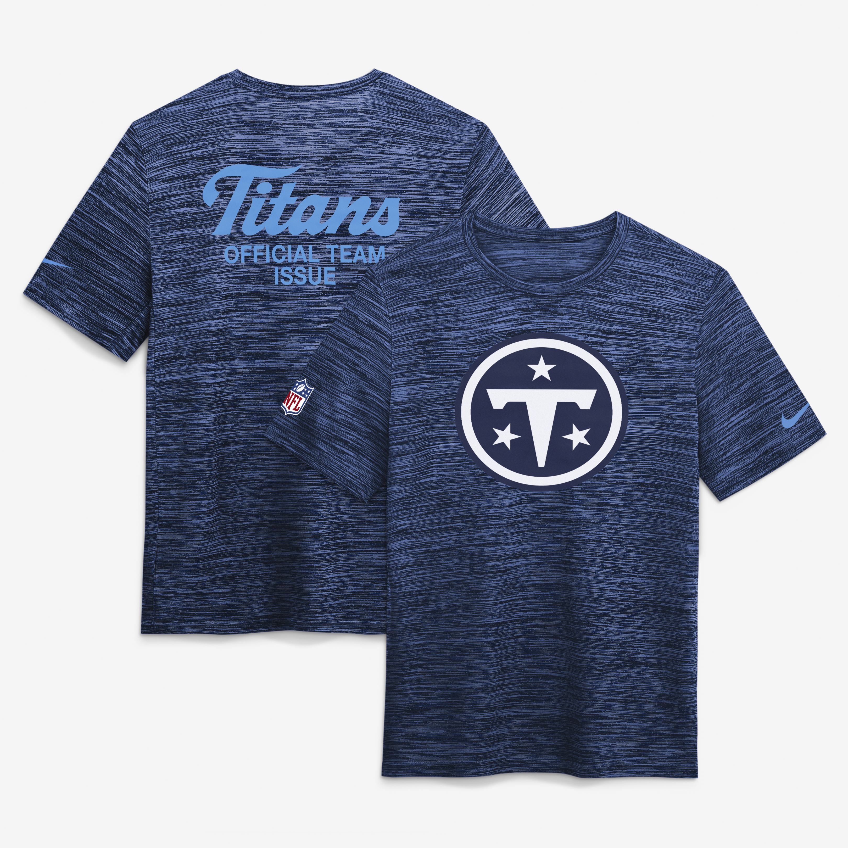 Men's Nike  Navy Tennessee Titans 2026 Rivalries Collection Sideline Velocity T-Shirt