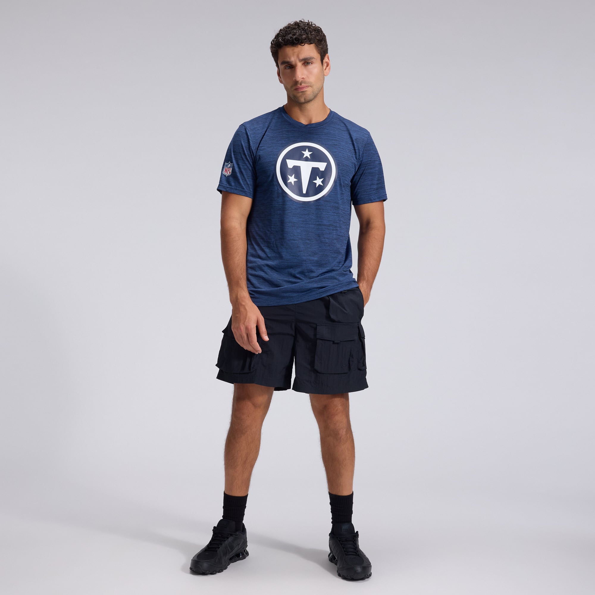 Men's Nike  Navy Tennessee Titans 2026 Rivalries Collection Sideline Velocity T-Shirt