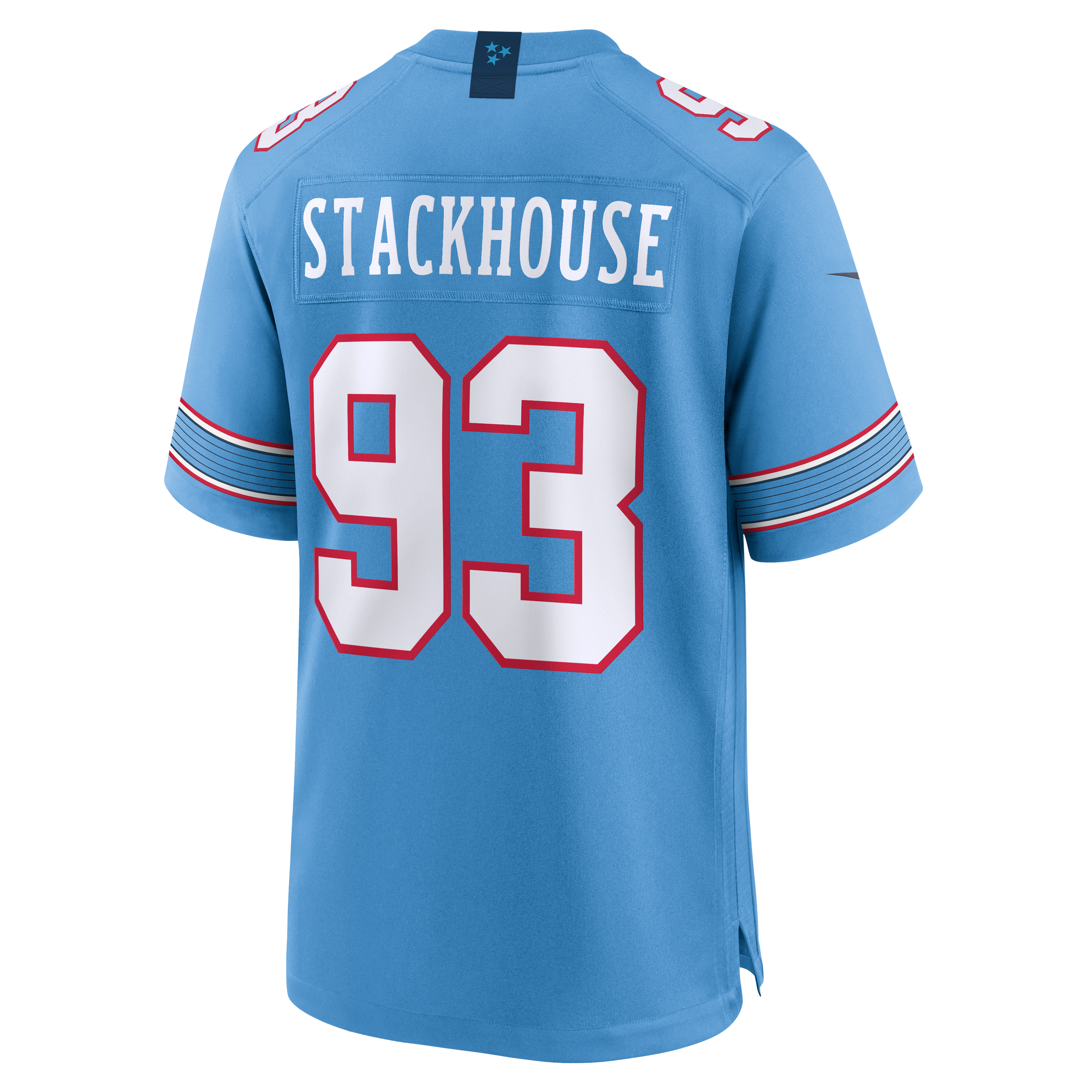 Men's Nike Nazir Stackhouse Light Blue Tennessee Titans Team Game Jersey