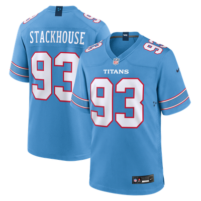 Nazir Stackhouse Tennessee Titans Nike Team Game Jersey - Light Blue
