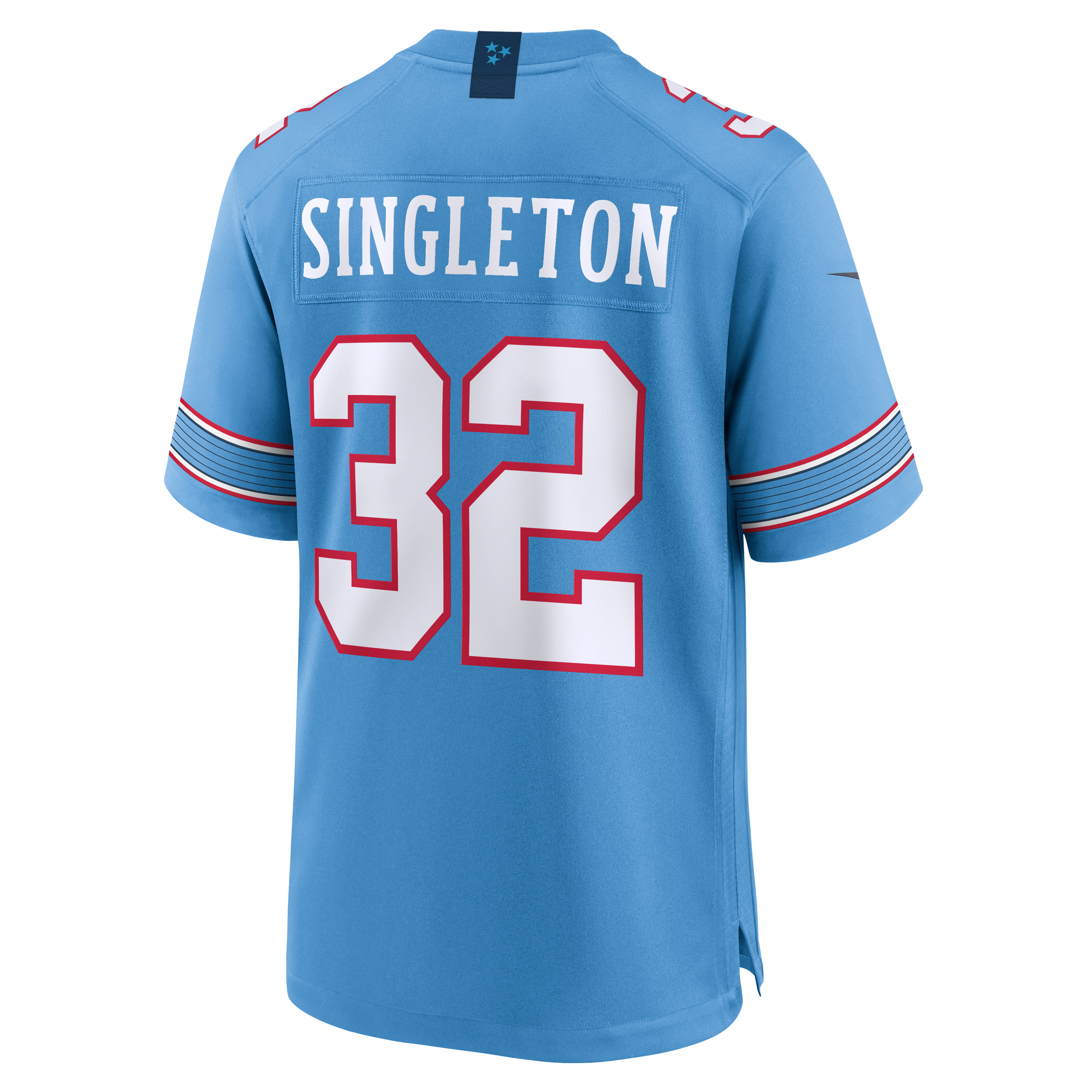 Maillot de match Nike Nicholas Singleton bleu clair des Tennessee Titans pour homme