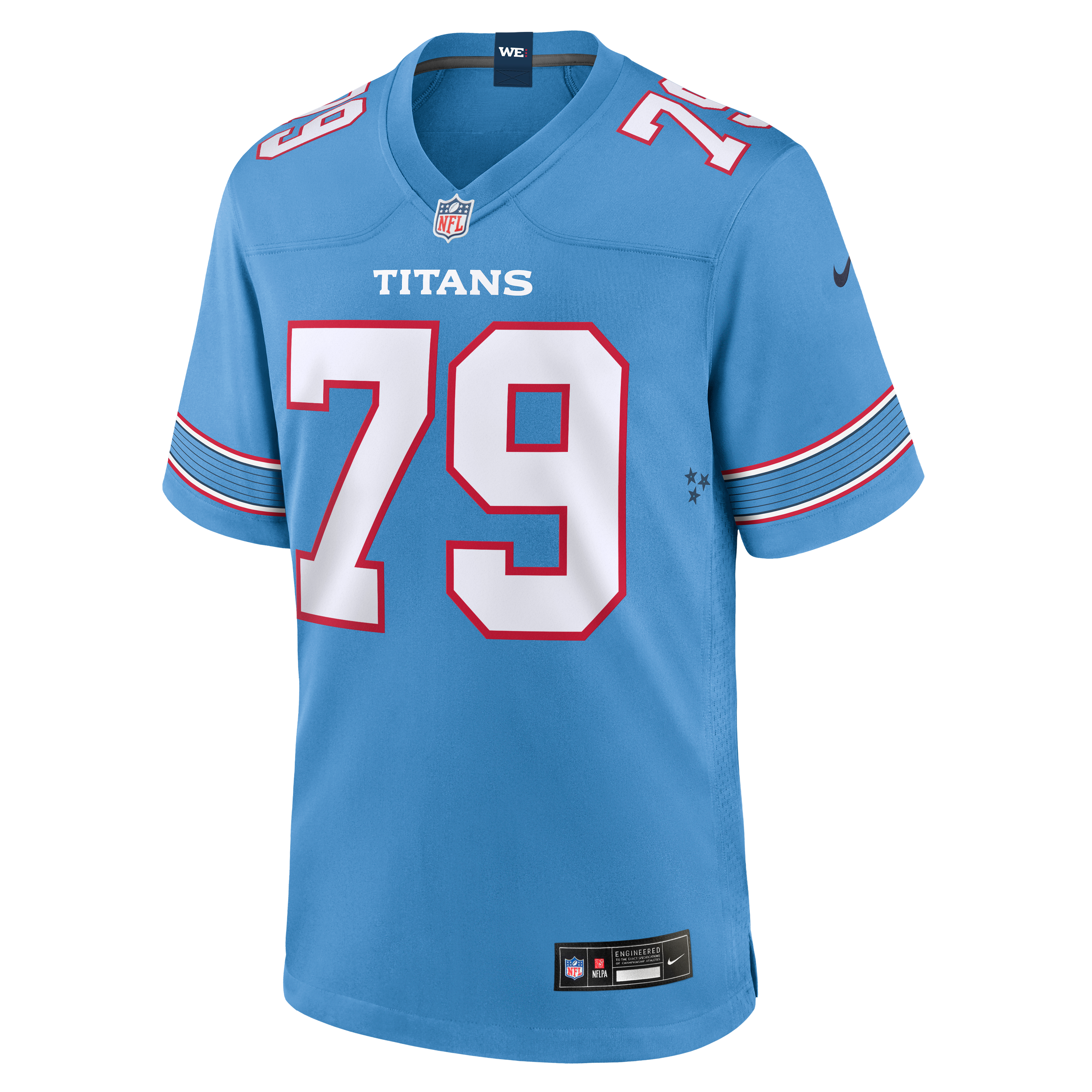 Men's Nike Pat Coogan Light Blue Tennessee Titans Team Game Jersey