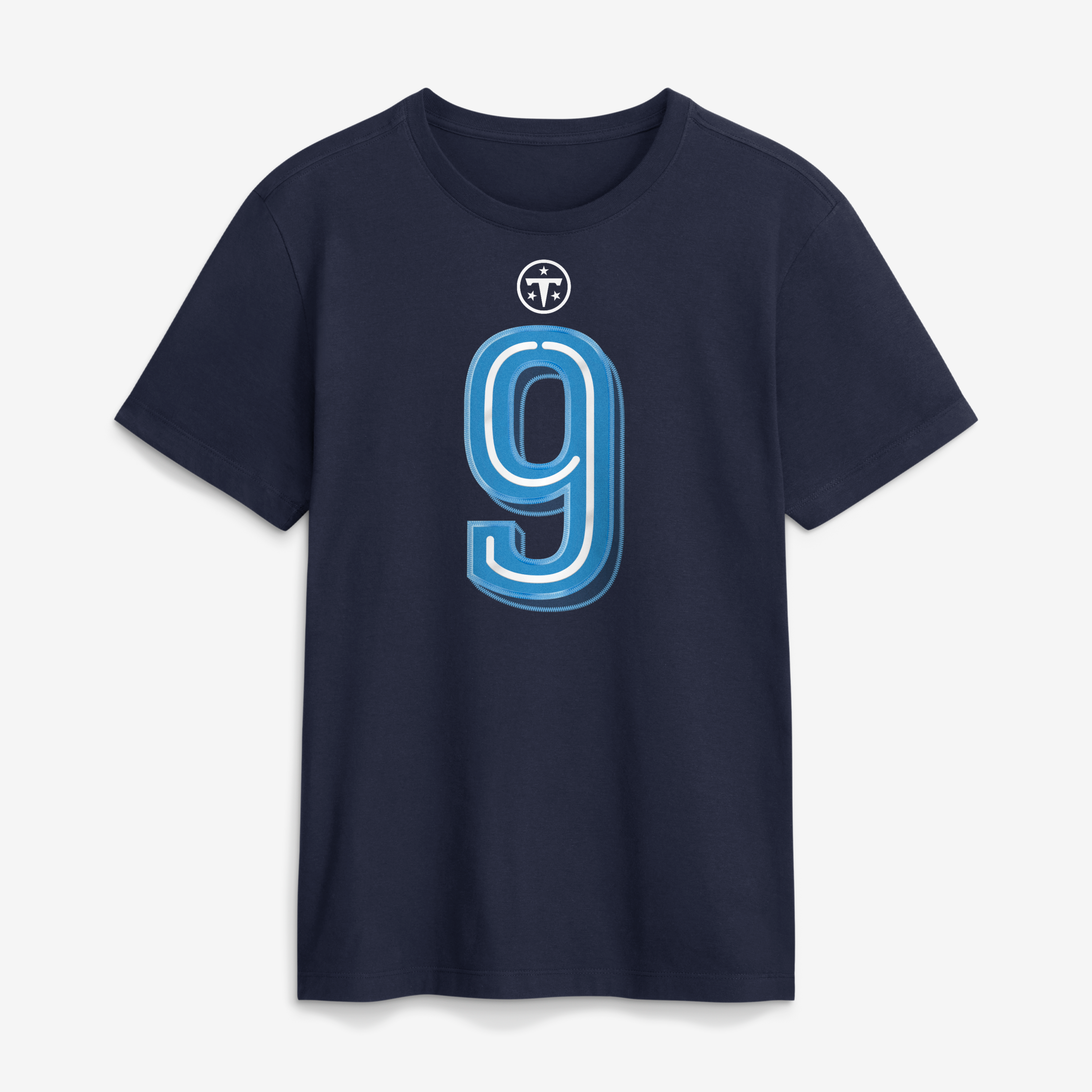 Men's Nike Steve McNair Navy Tennessee Titans 2026 Rivalries Collection Player Name & Number T-Shirt