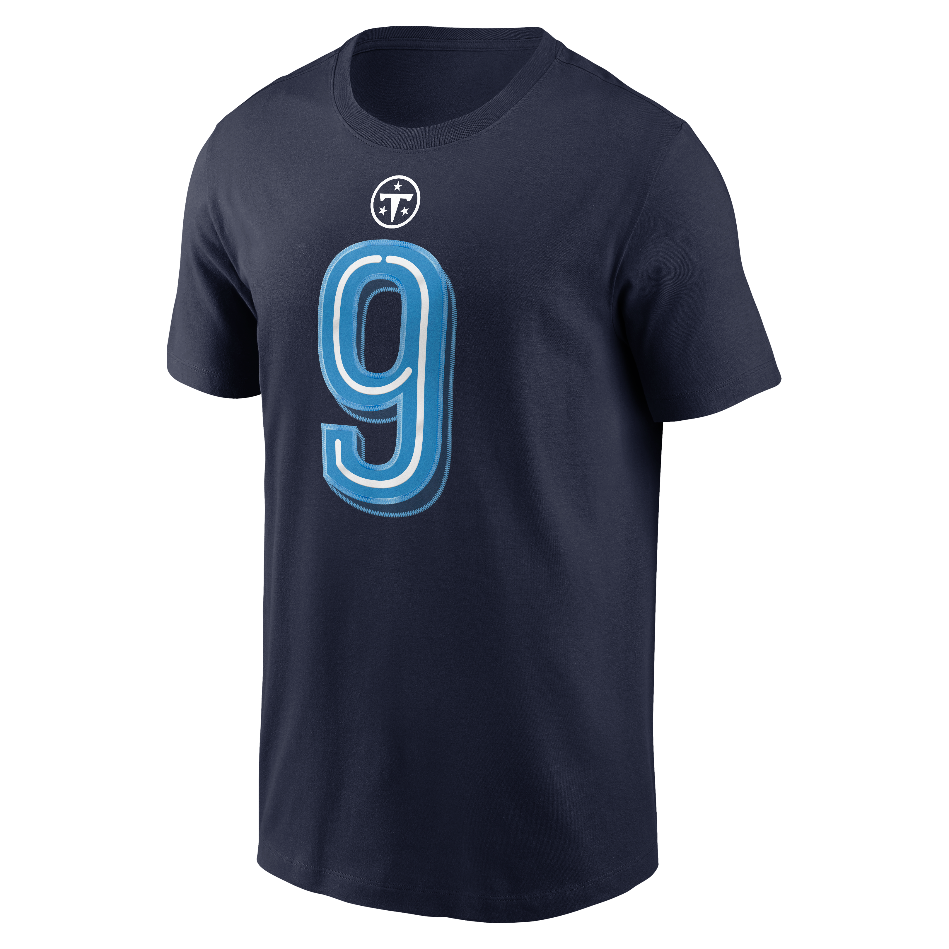 Men's Nike Steve McNair Navy Tennessee Titans 2026 Rivalries Collection Player Name & Number T-Shirt