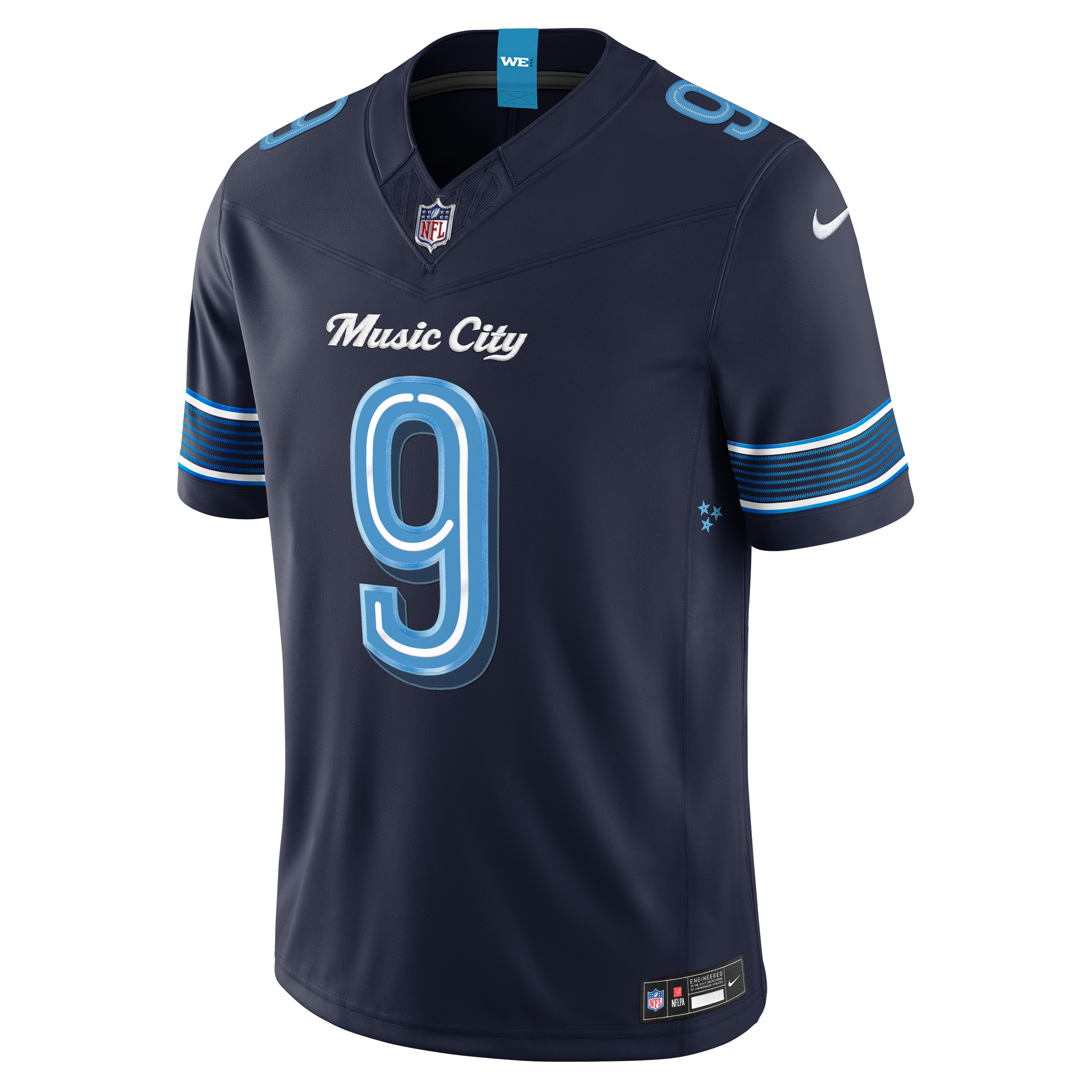 Men's Nike Steve McNair Navy Tennessee Titans 2026 Rivalries Collection Stitched Limited Jersey