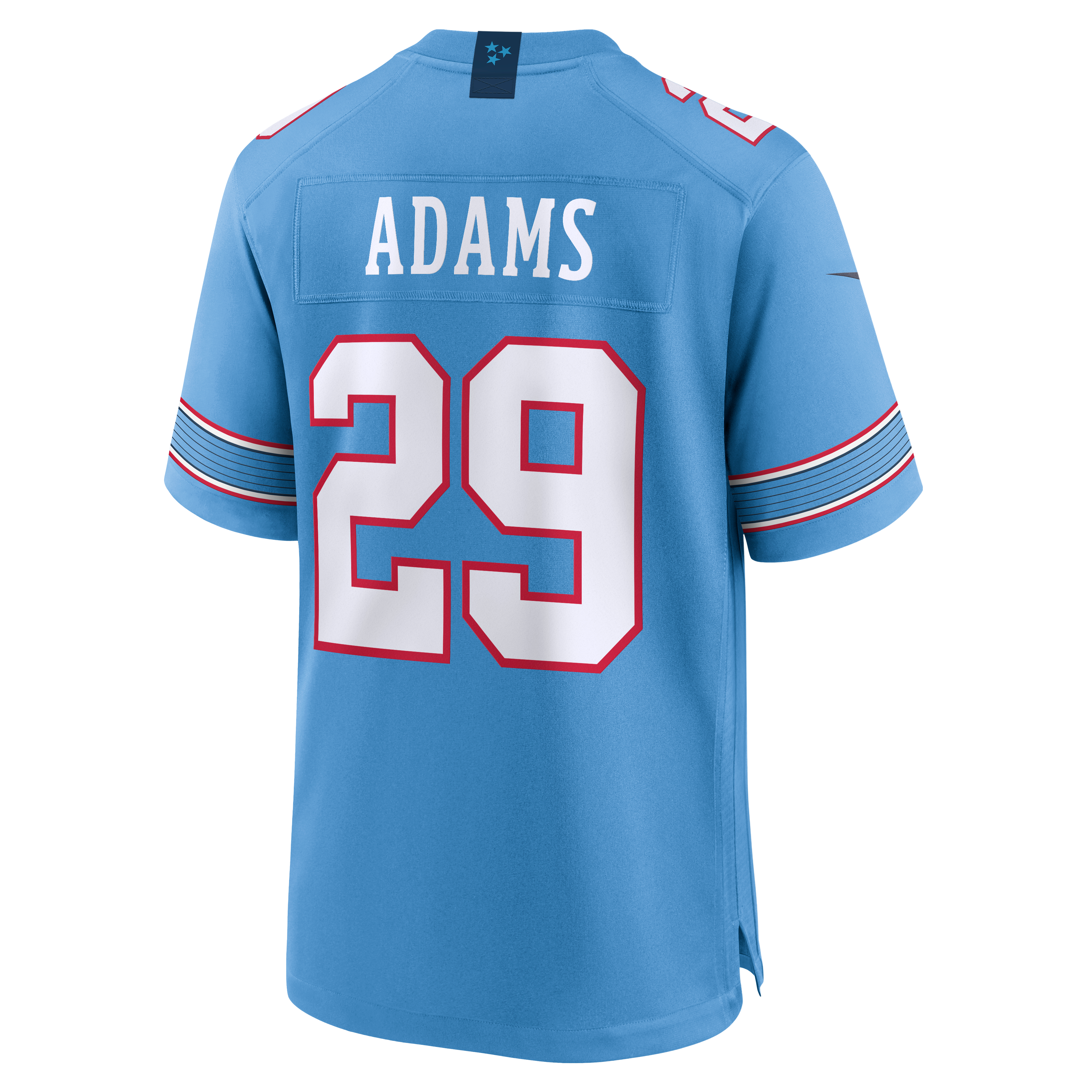 Men's Nike Tony Adams Light Blue Tennessee Titans Team Game Jersey