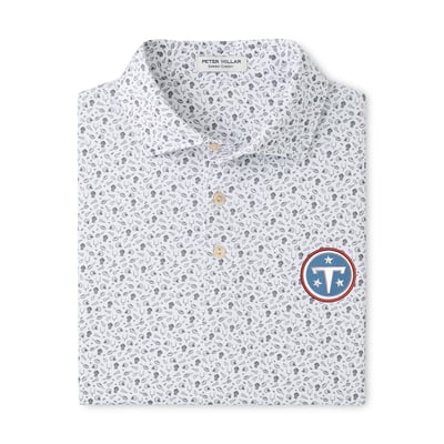 Tennessee Titans Peter Millar Kick Off Performance Jersey Polo - Gray