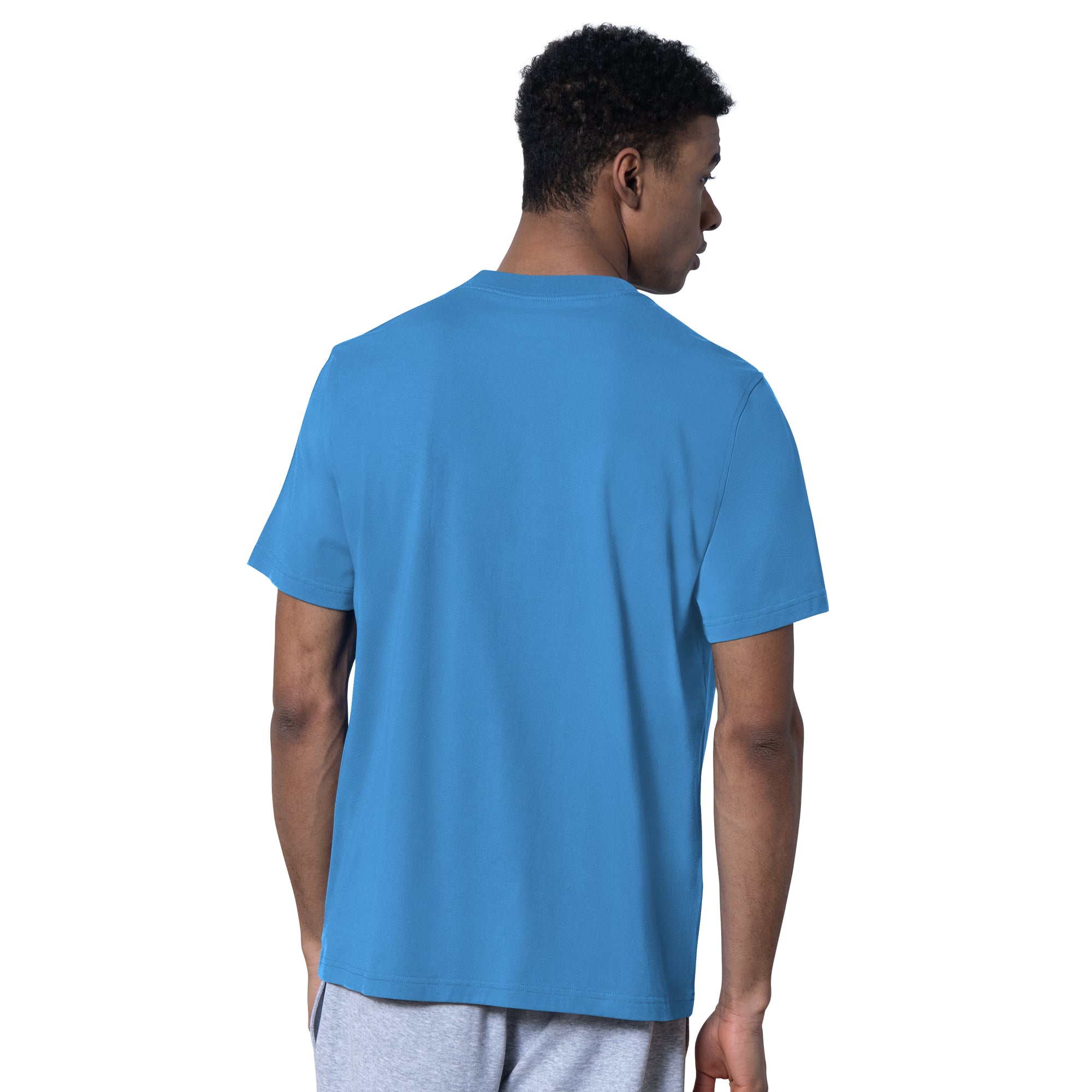 Lot de deux t-shirts à logo des Tennessee Titans, bleu clair/gris chiné, la marque Starter, pour homme.