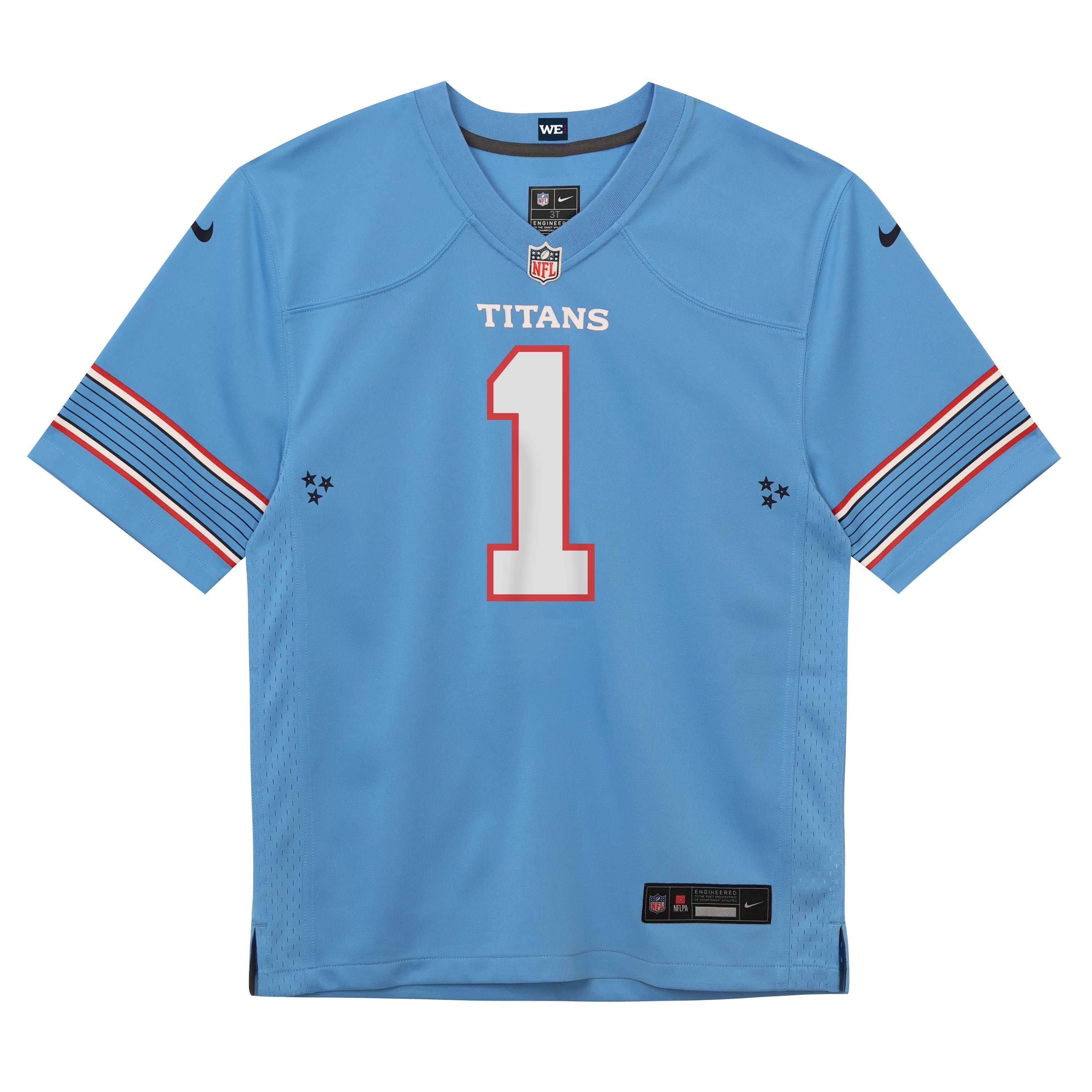 Preschool Nike Cameron Ward Light Blue Tennessee Titans Team Game Jersey