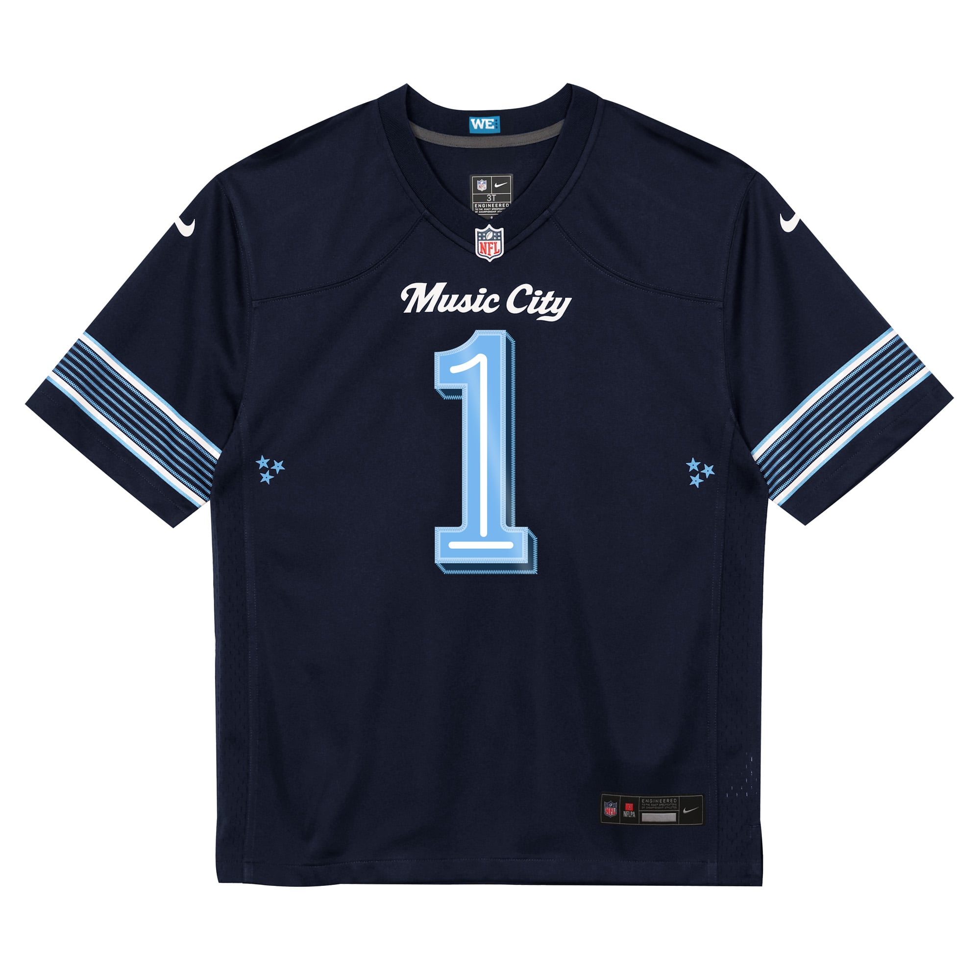 Preschool Nike Cameron Ward Navy Tennessee Titans 2026 Rivalries Collection Game Jersey
