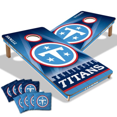 Tennessee Titans 2' x 4' City Scape Wood Cornhole Game with Bags