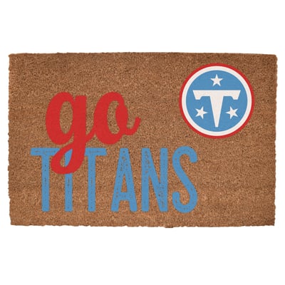 Tennessee Titans 20" x 30" Go Team Coir Door Mat
