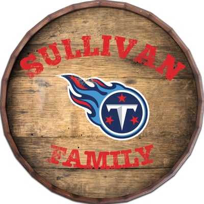 Tennessee Titans 24" Personalized Barrel Top