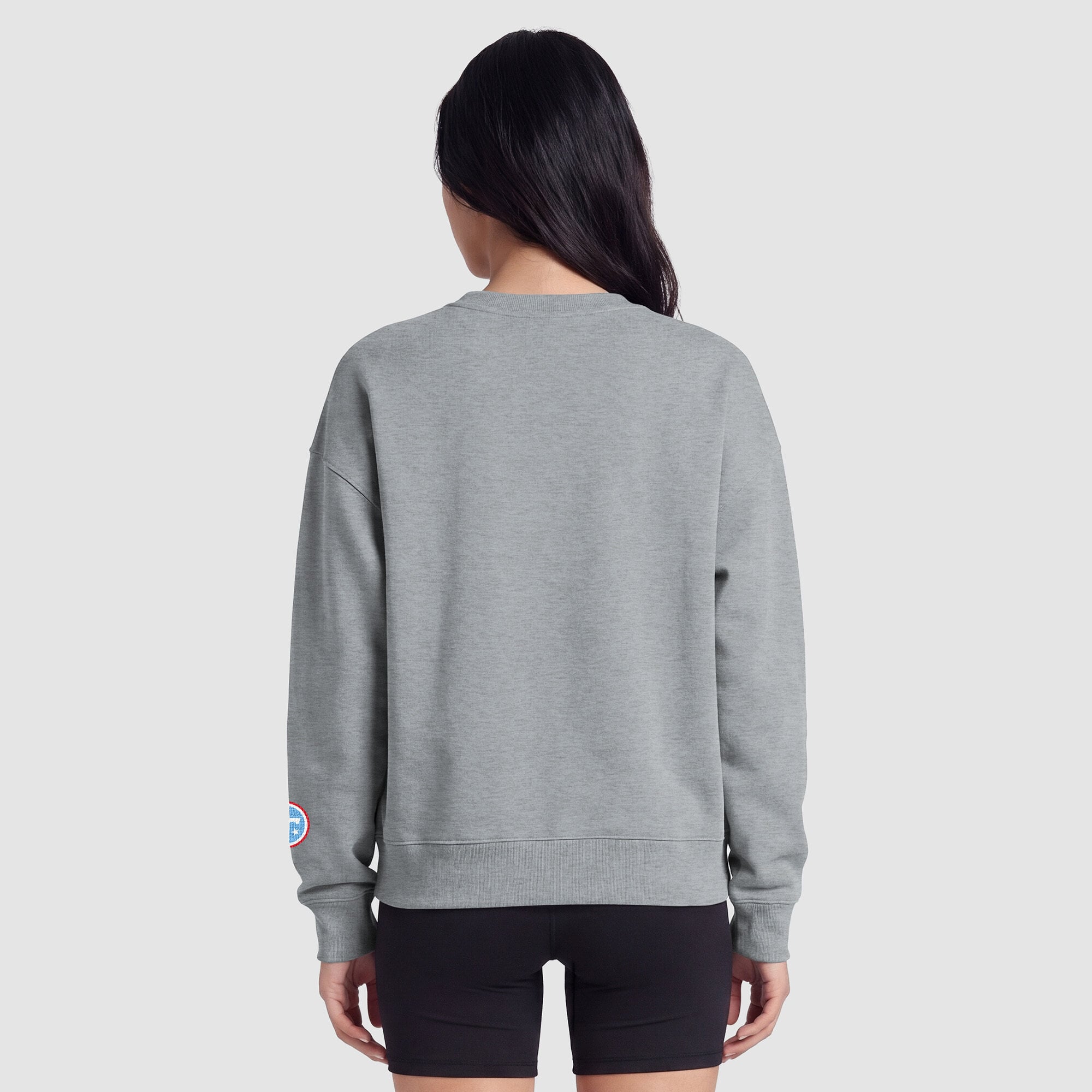 Sweat-shirt à doublure contrastée pour femme, Tennessee Titans Champion - Gris chiné